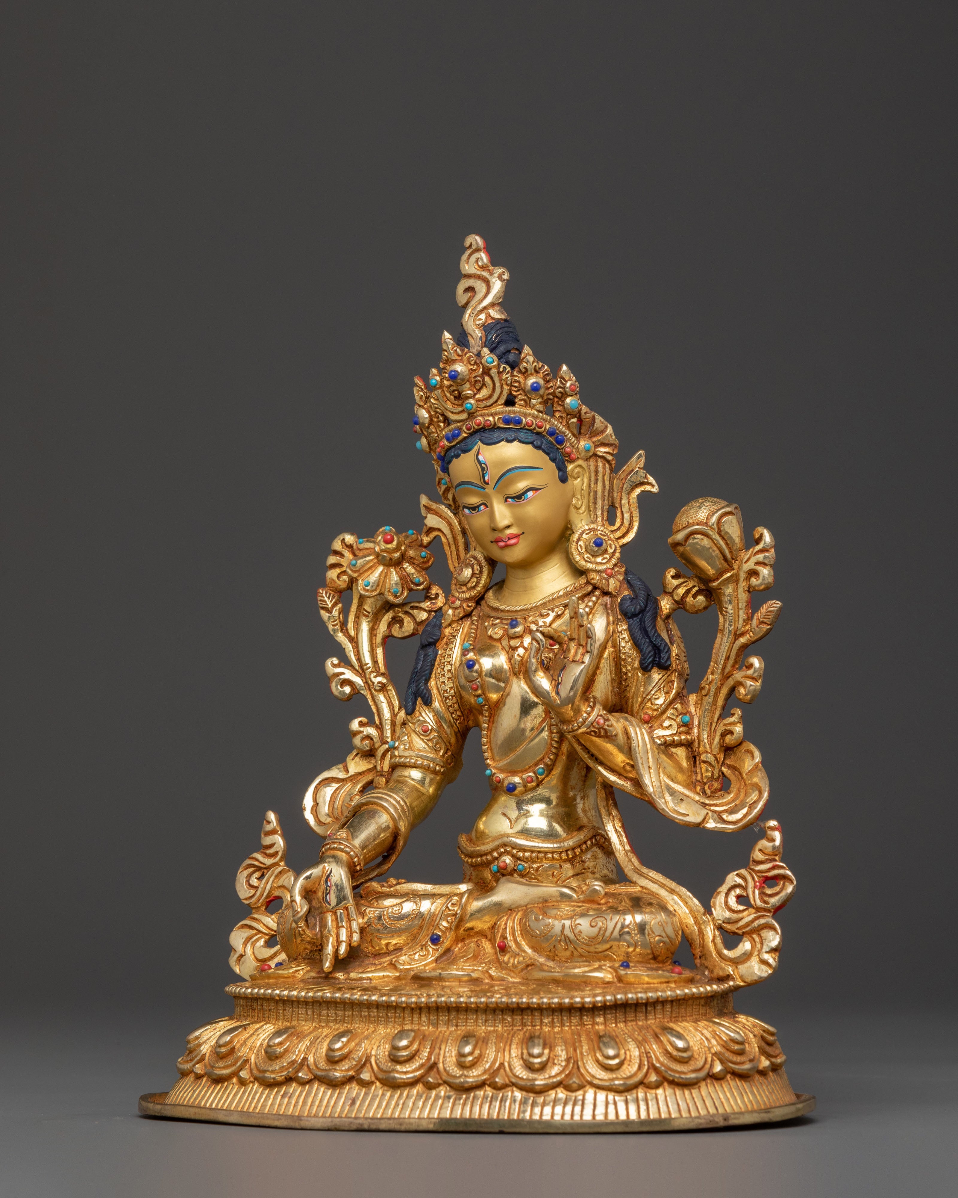 White Tara Sacred Statue – The Longevity Goddess