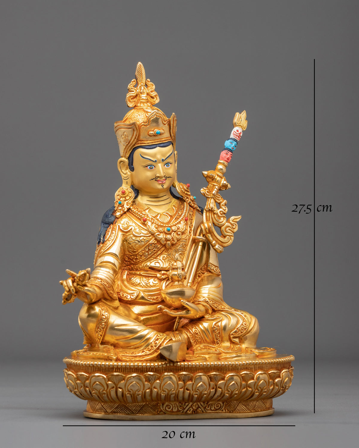 Handmade Guru Rinpoche Sculpture | Home Decor