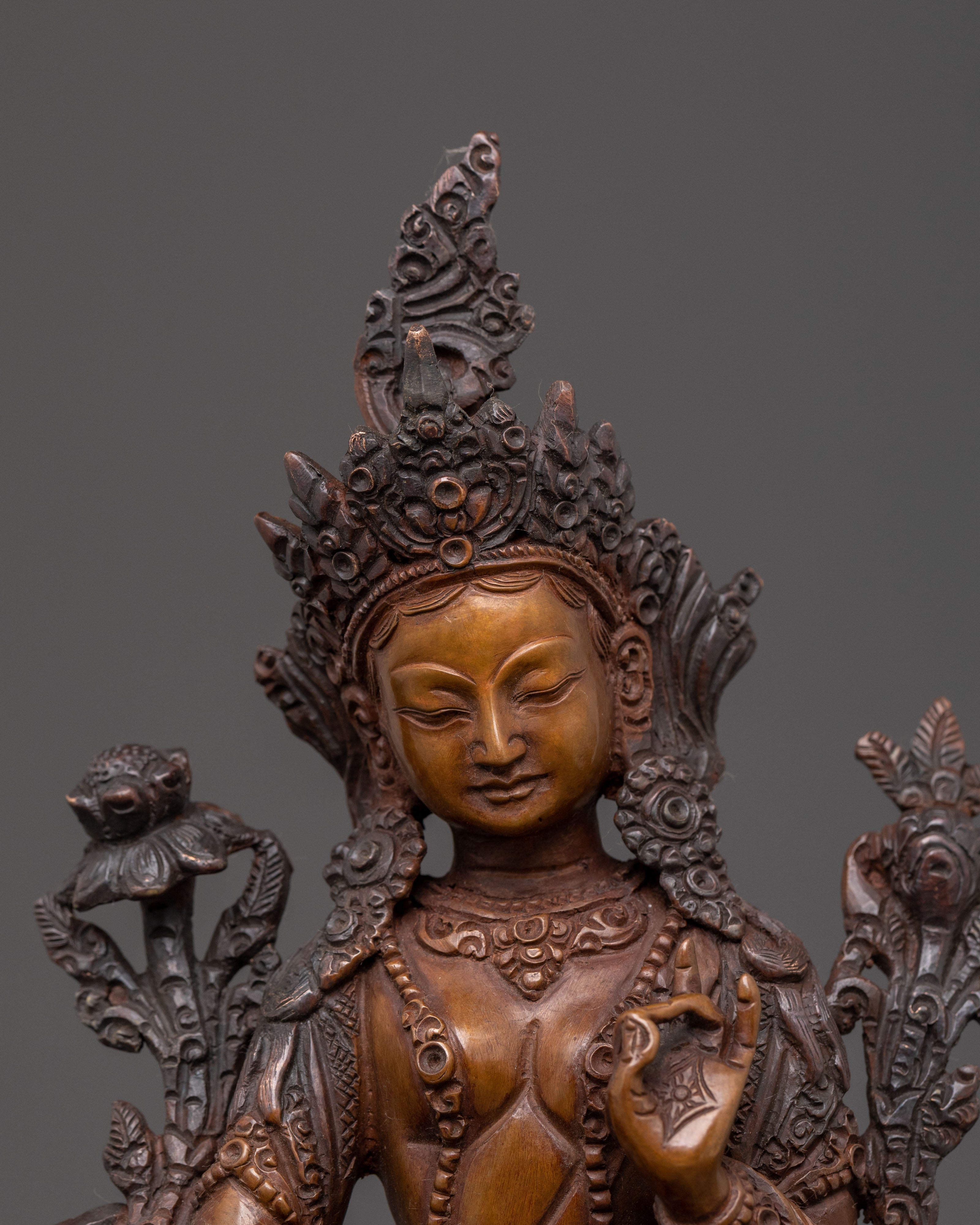 Green Tara Divine Figure | Blessing Statue