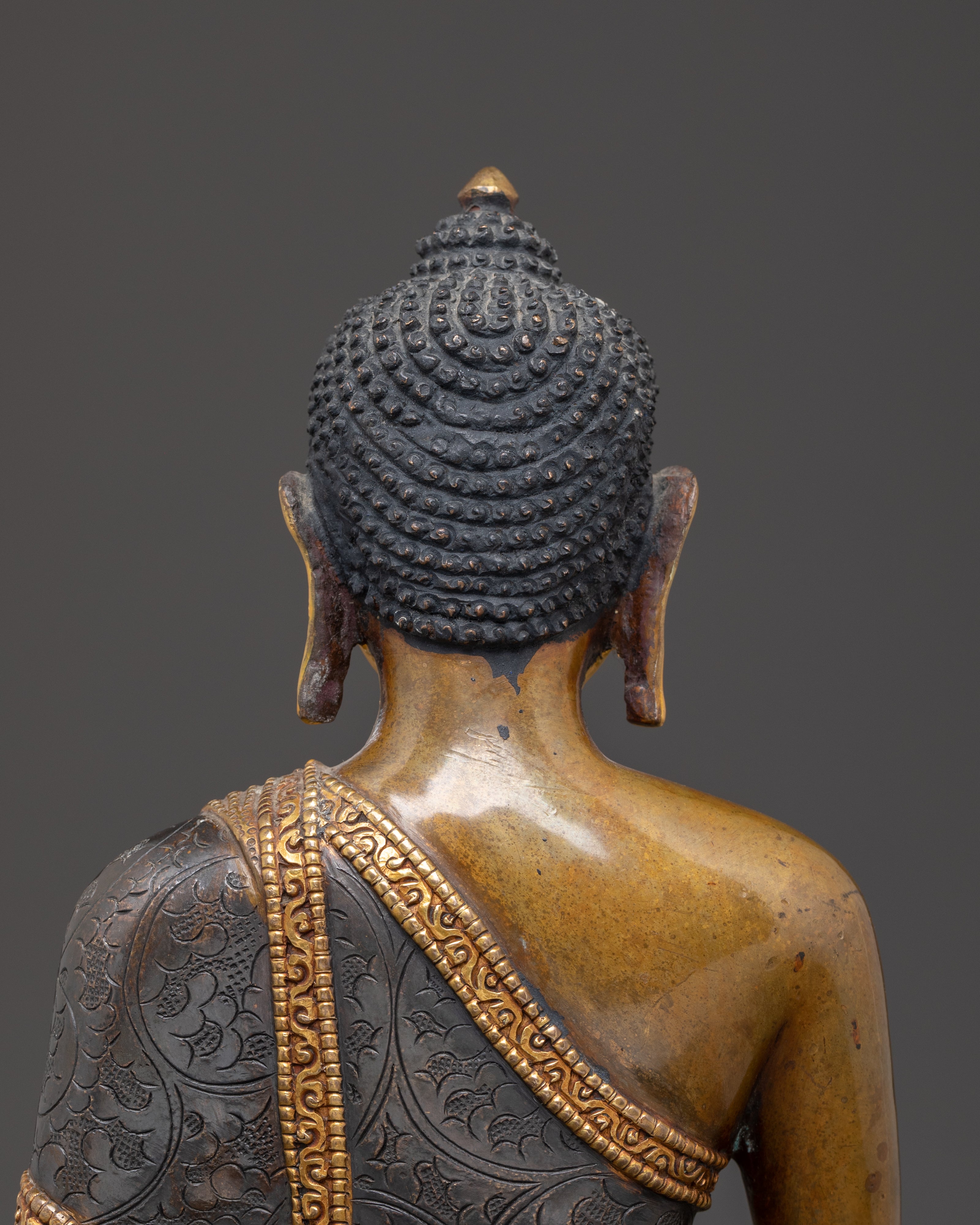 Himalayan Buddha Shakyamuni Copper Statue | Buddhist Decor Artwork