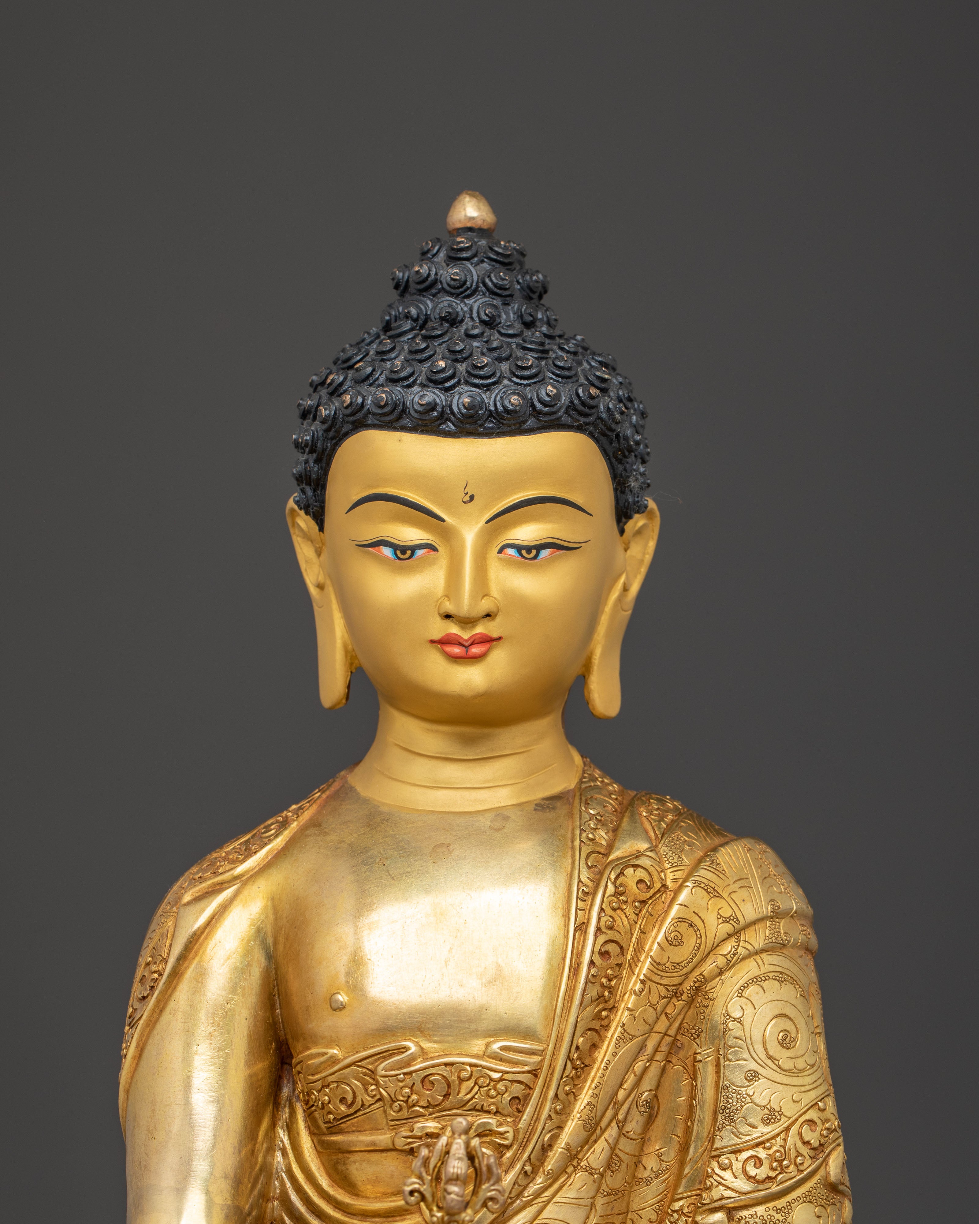 Golden Handmade Statue of Mitrgupa | Tantric Protector Deity