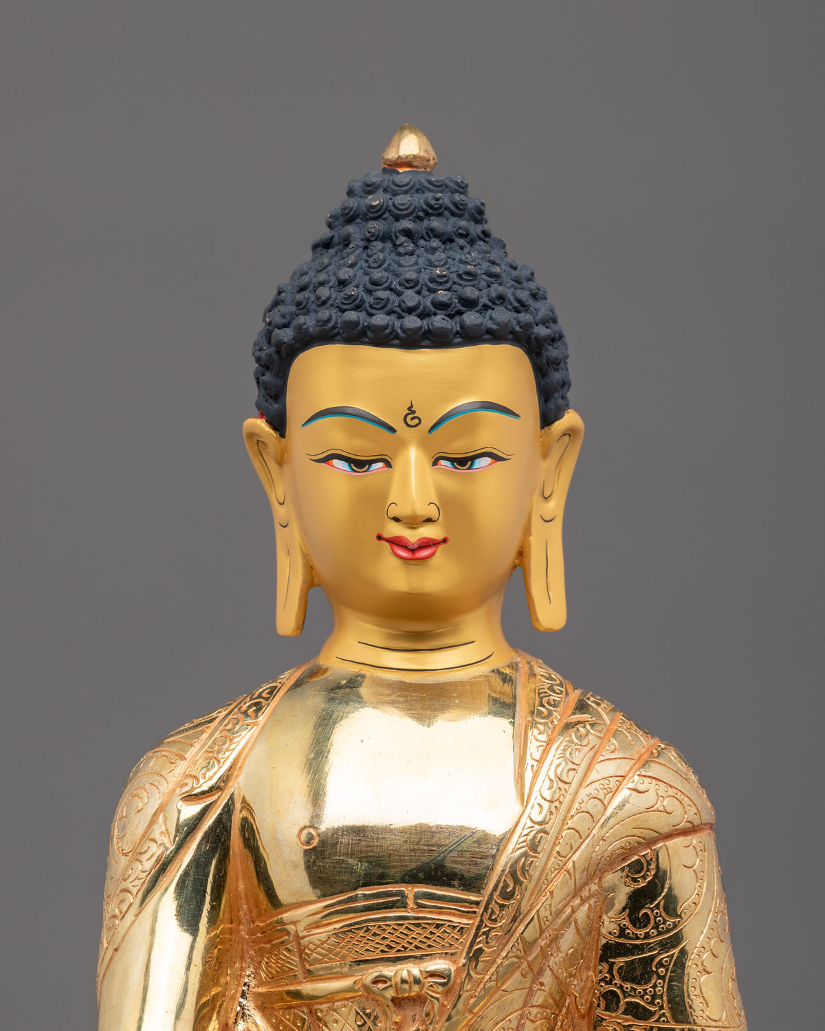 Ratnasambhava 24K Gold Gilded Sculpture