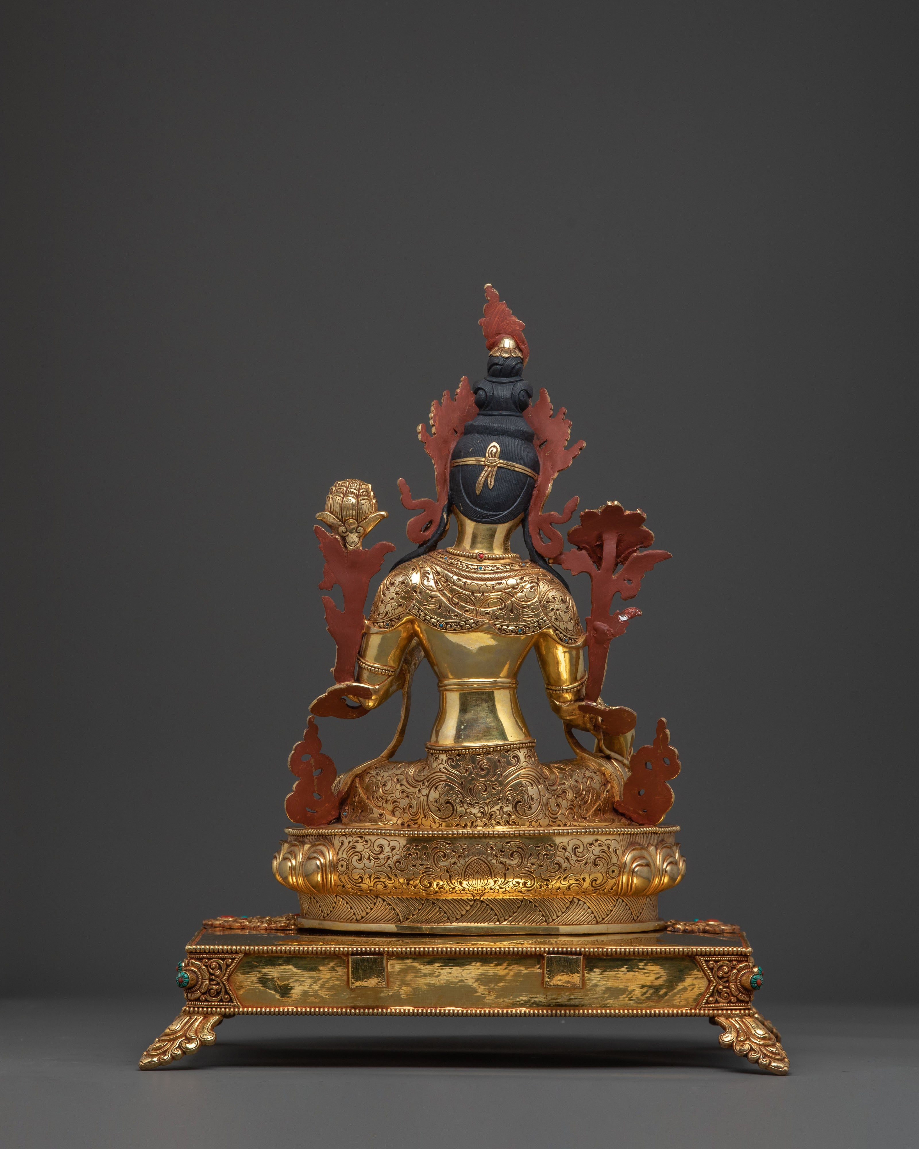 Shyama Tara Statue on Throne | Altar Home Decor