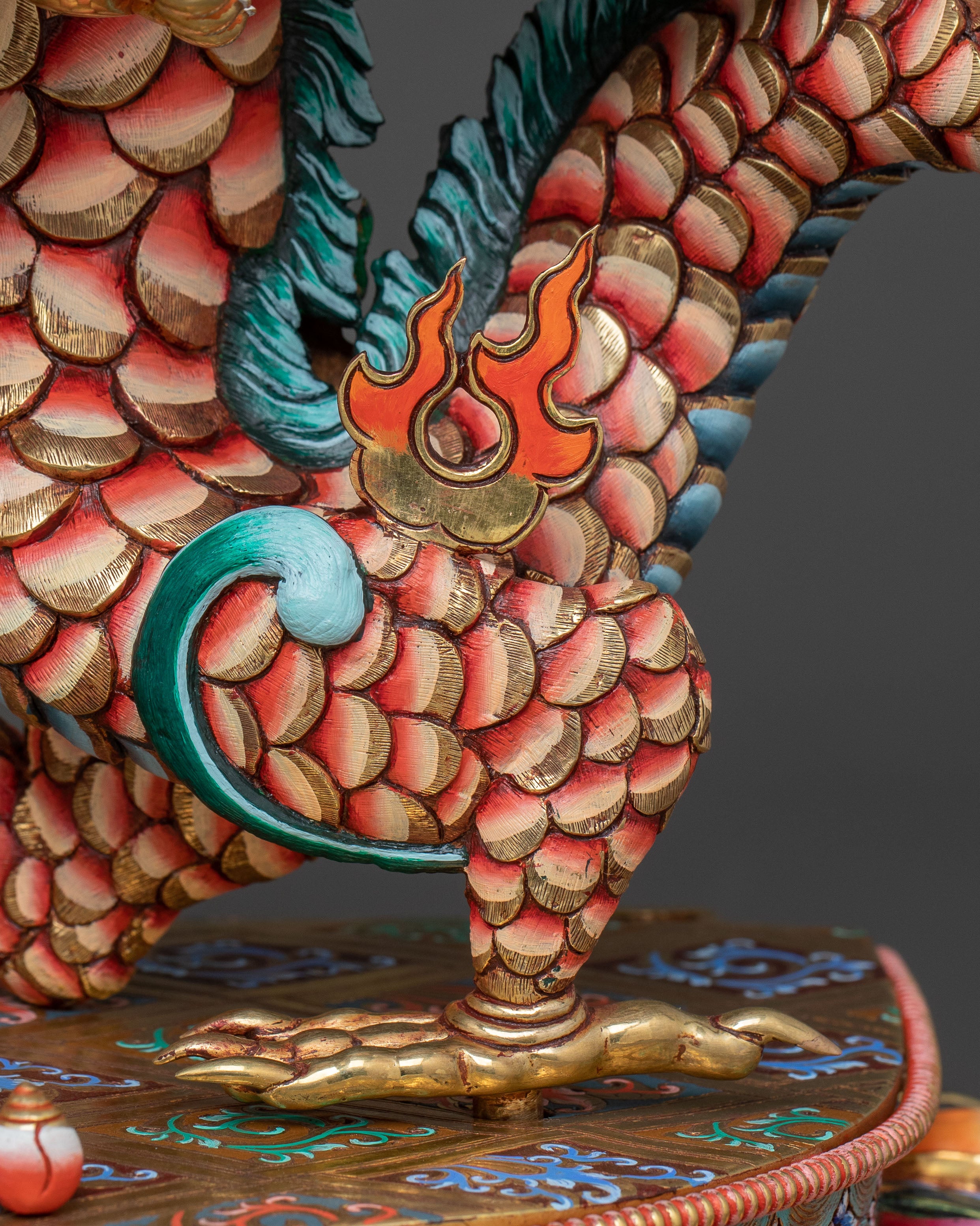 White Dzambhala Prosperity Statue | 24k Gold Glided