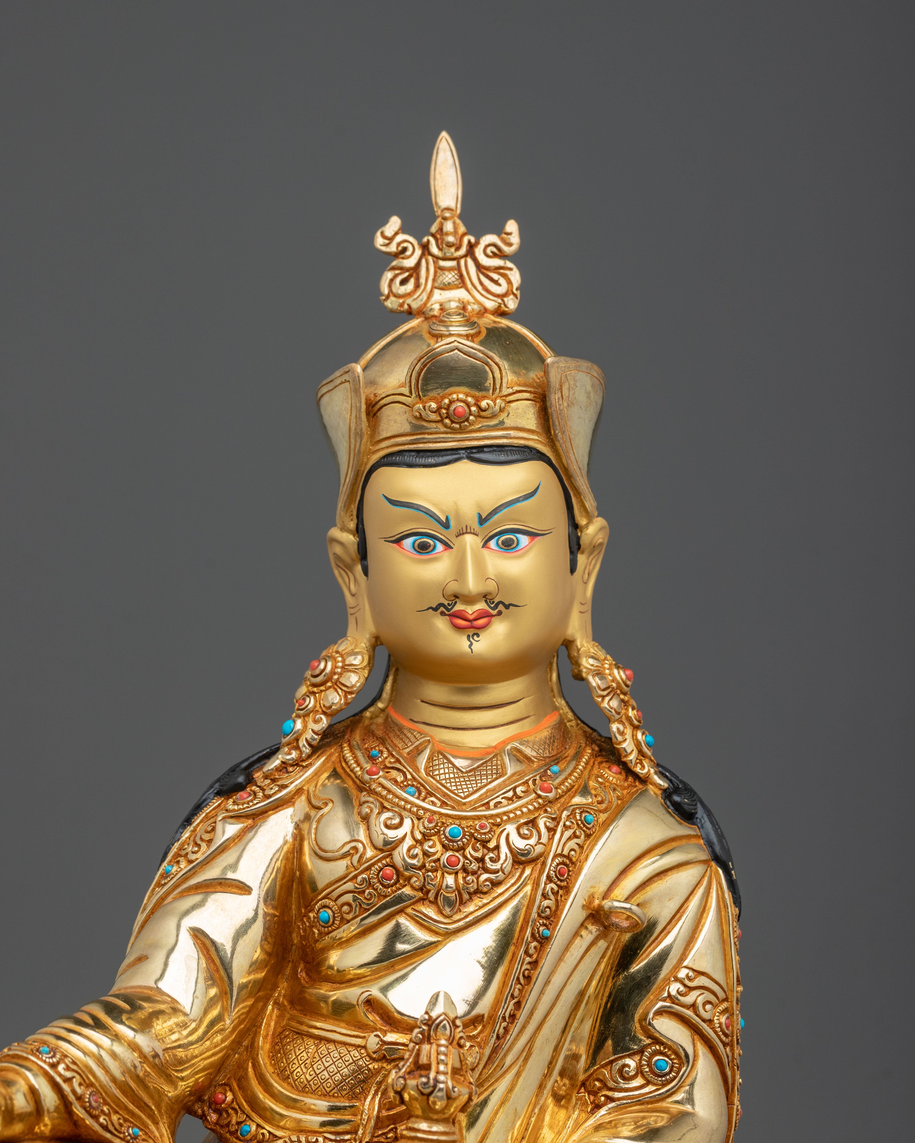 Padmasambhava Sculpture | Tibetan Buddhist Guru Figurine