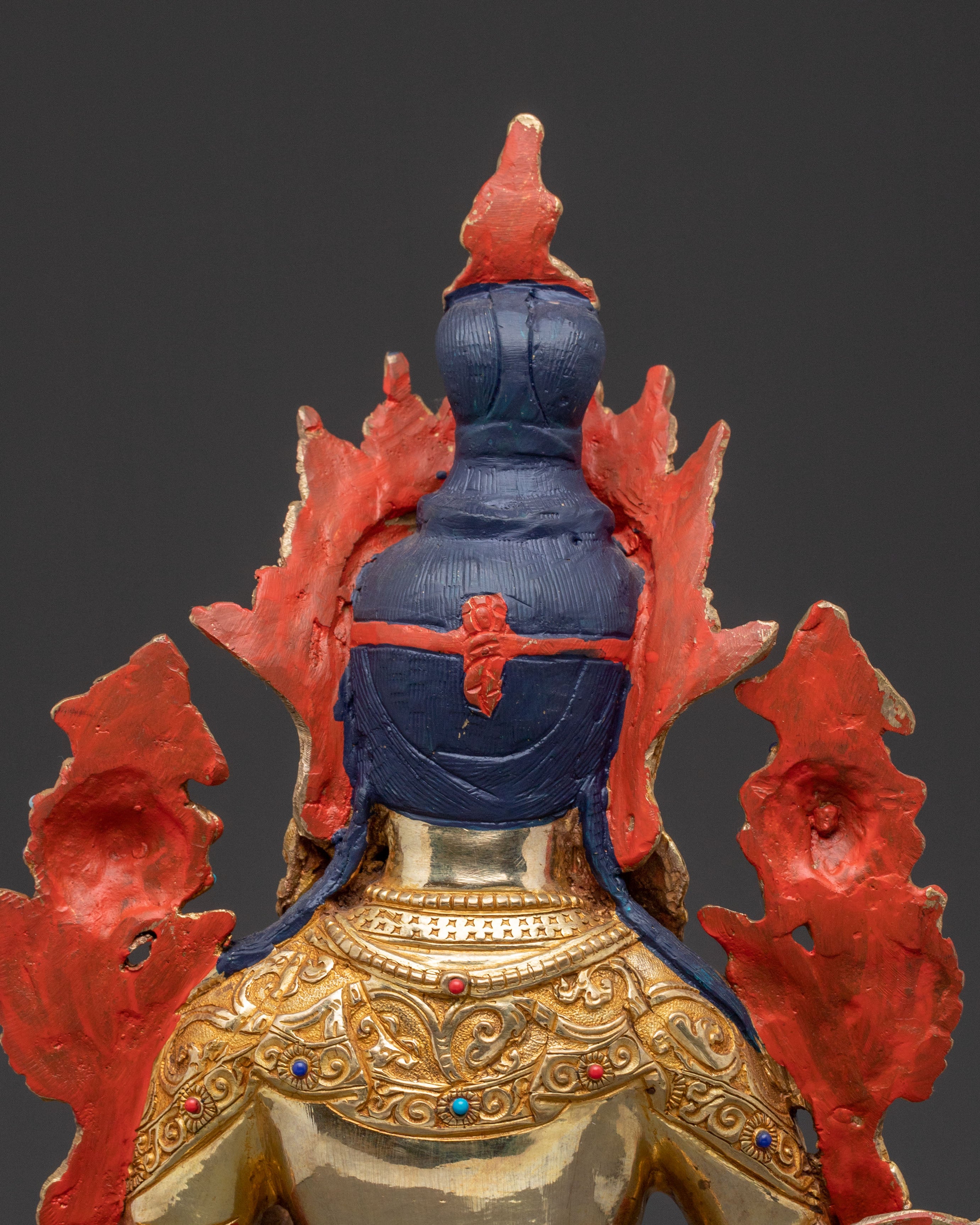 Guardian Green Tara Statue | 24K Gold Glided Alter Decor