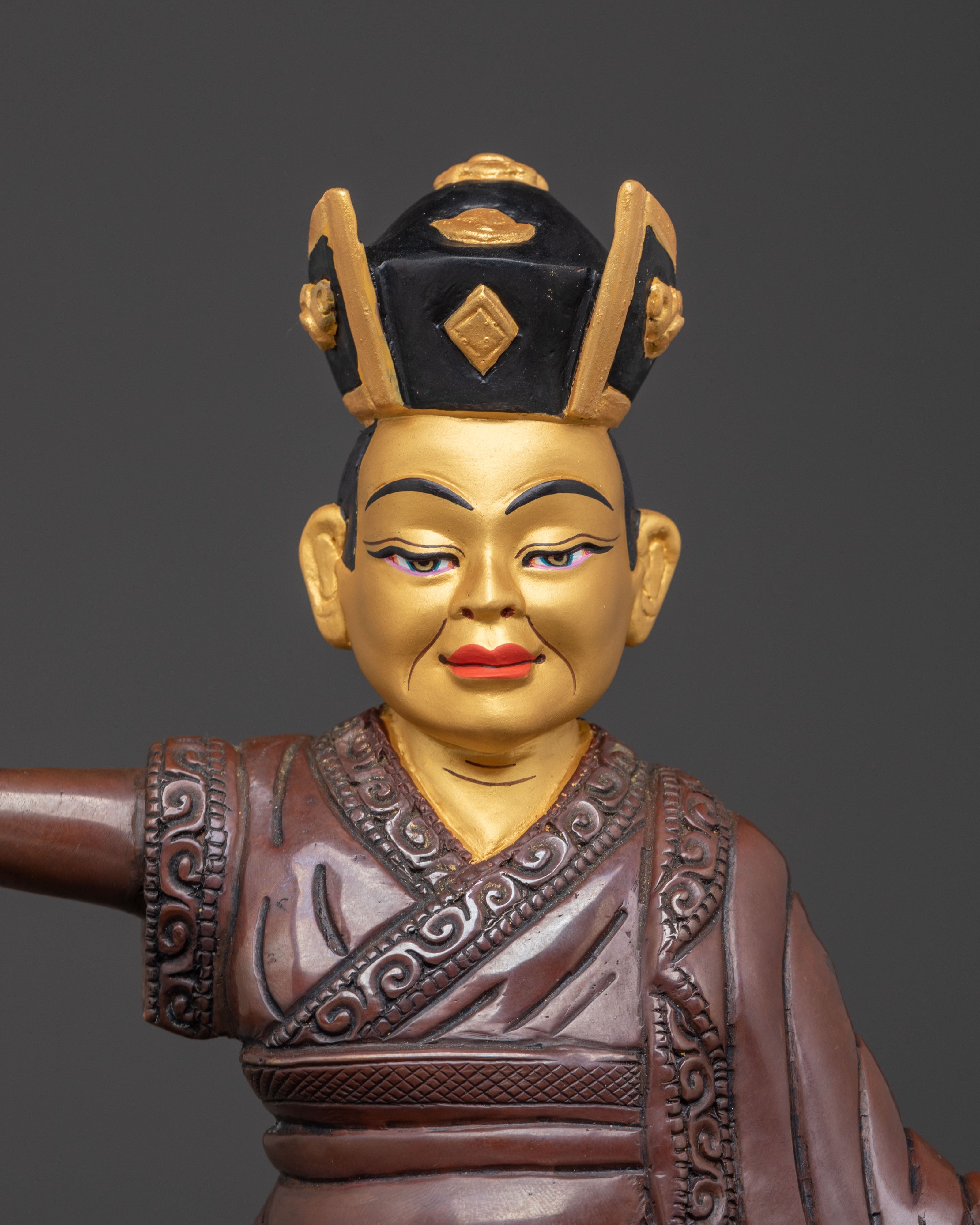 Karmapa Tibetan Wisdom Sculpture for Altar