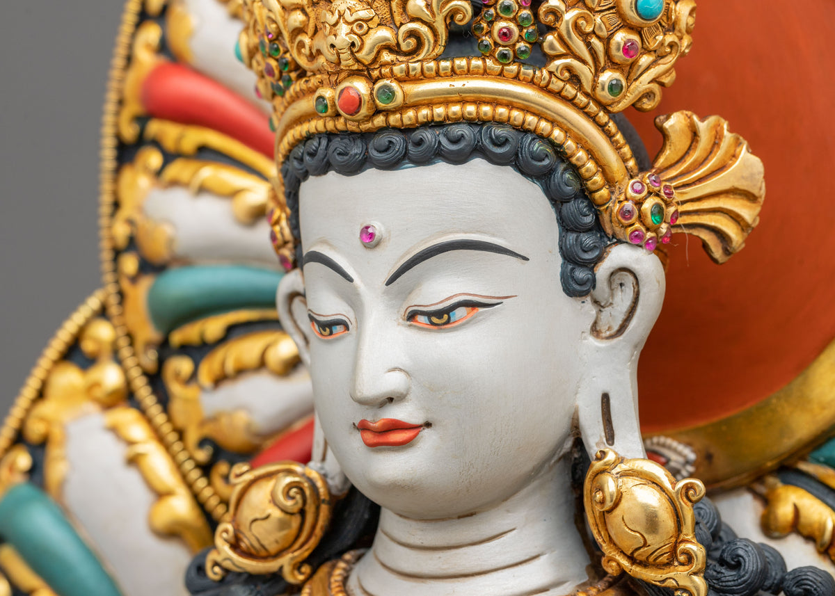 Lokeshwor Copper Sculpture | Tibetan Buddhist Figurine
