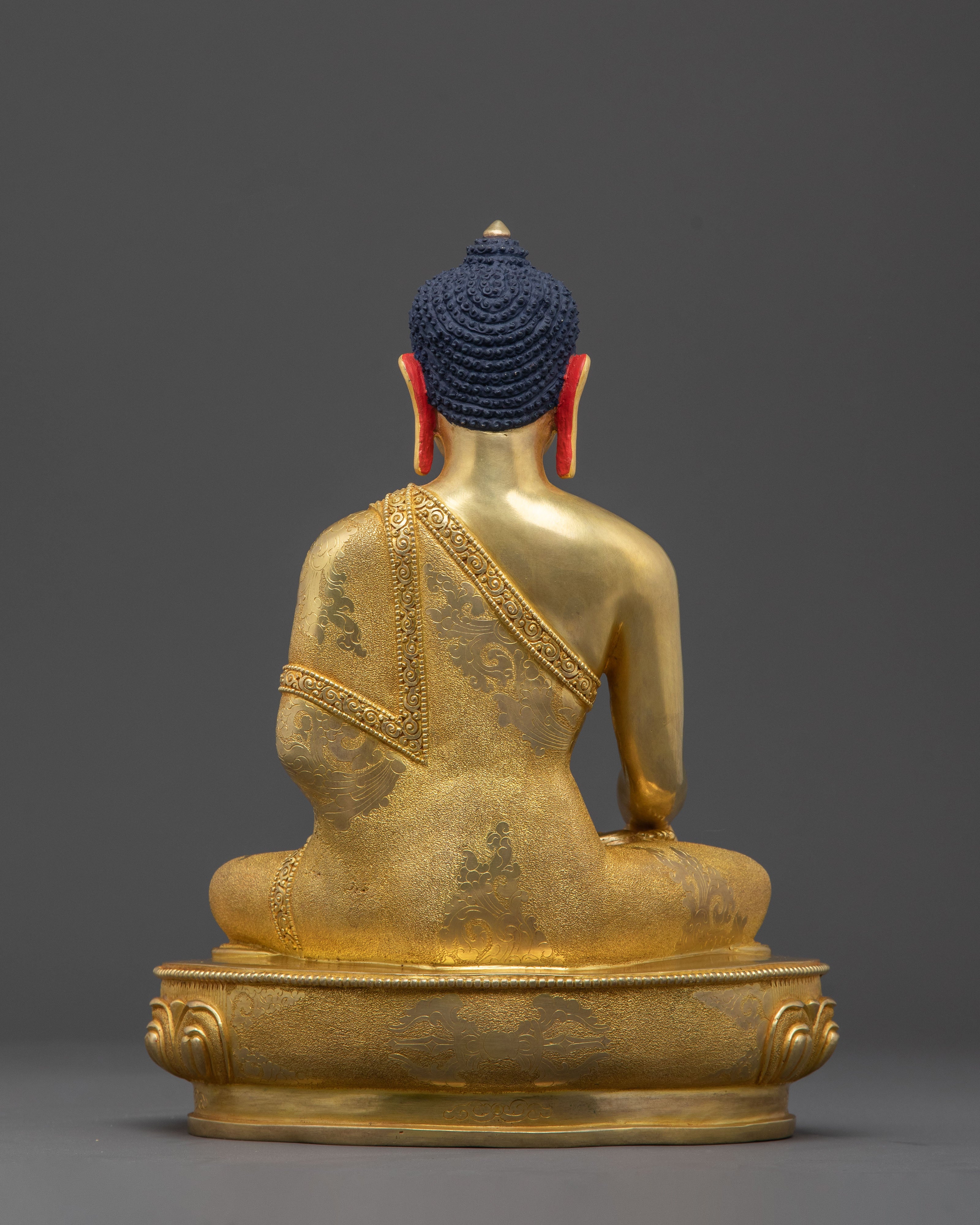 Shakyamuni Buddha Statue | 24K Gold Gilded Icon