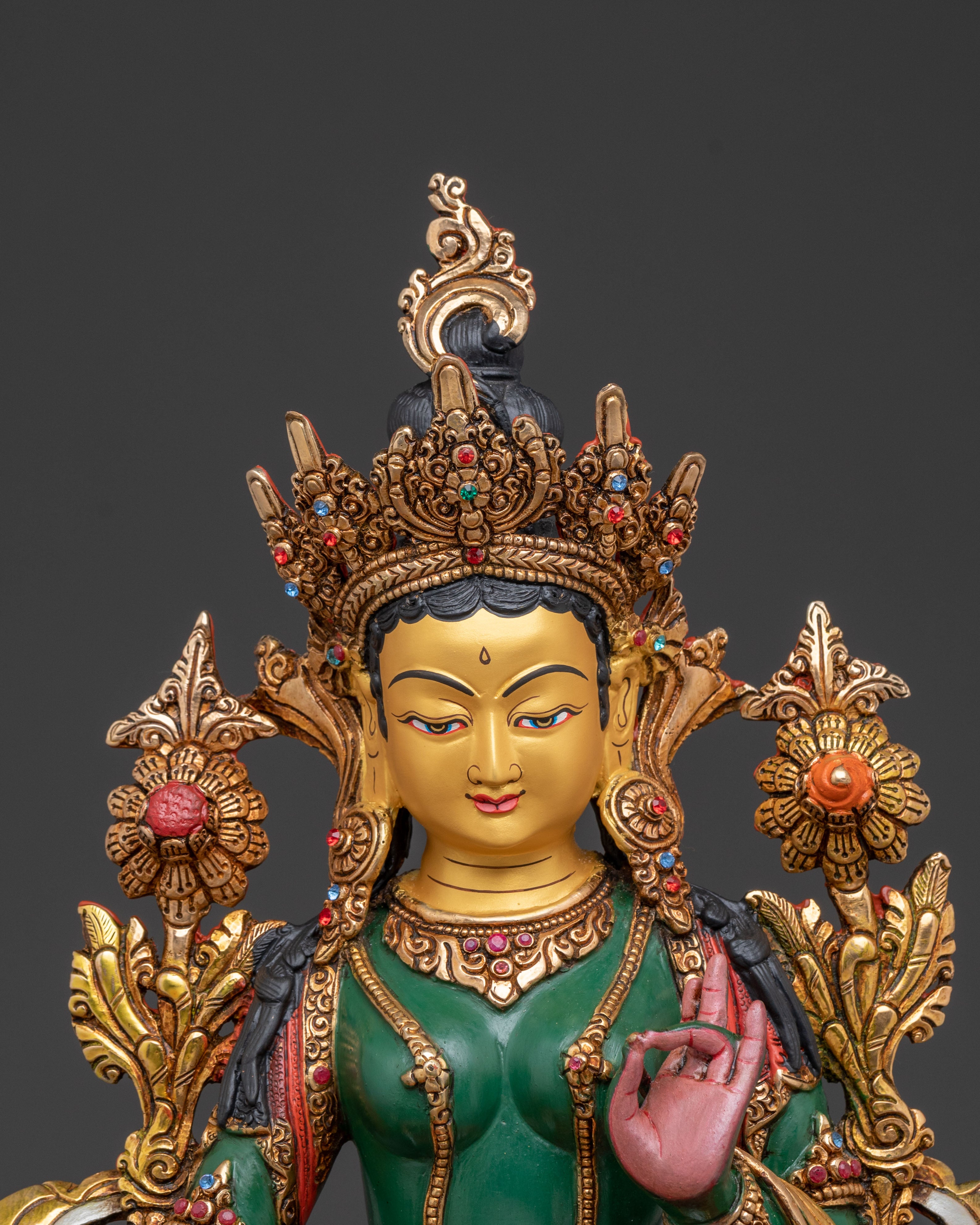 Green Tara Protective Statue | Enlightened Compassion
