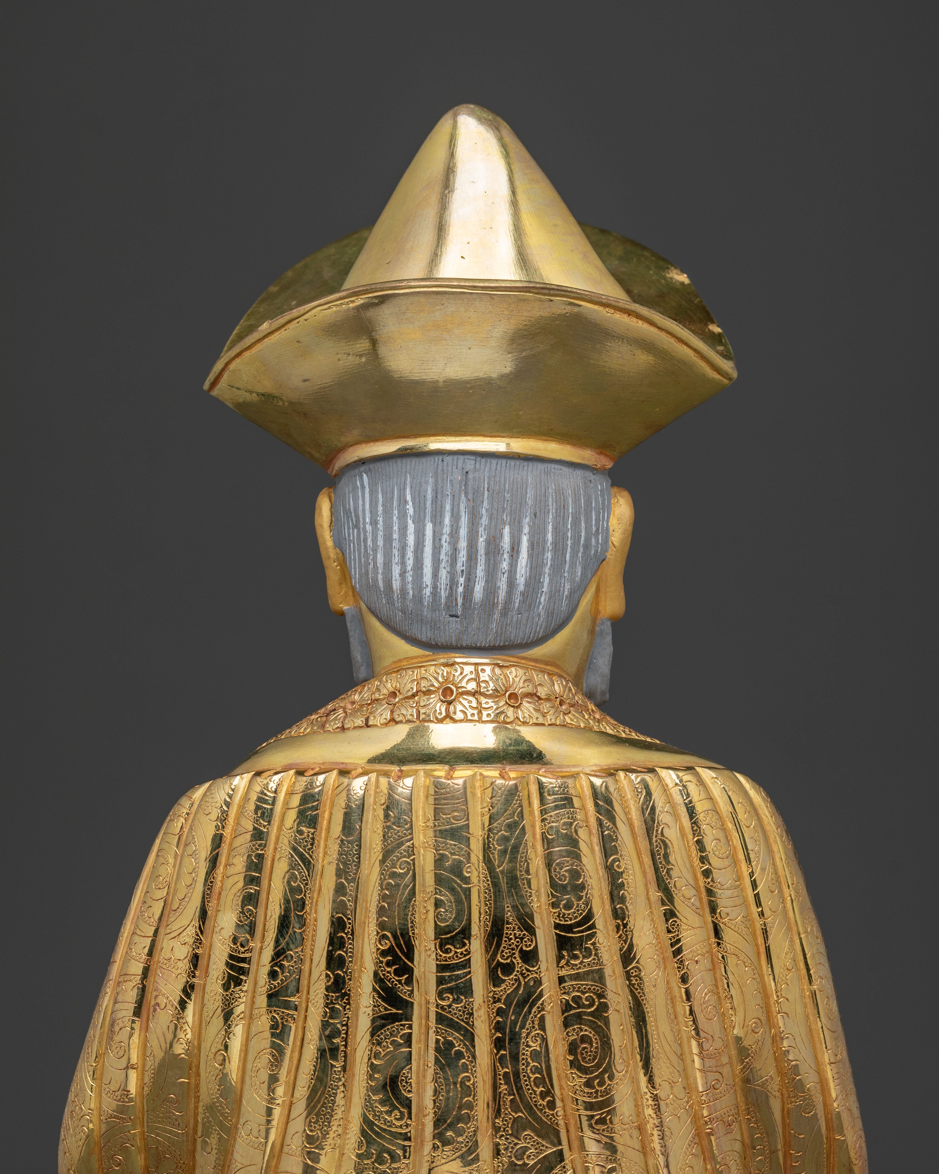 Enlightened Master: Guru Shapdum 24K Gold Gilded Statue