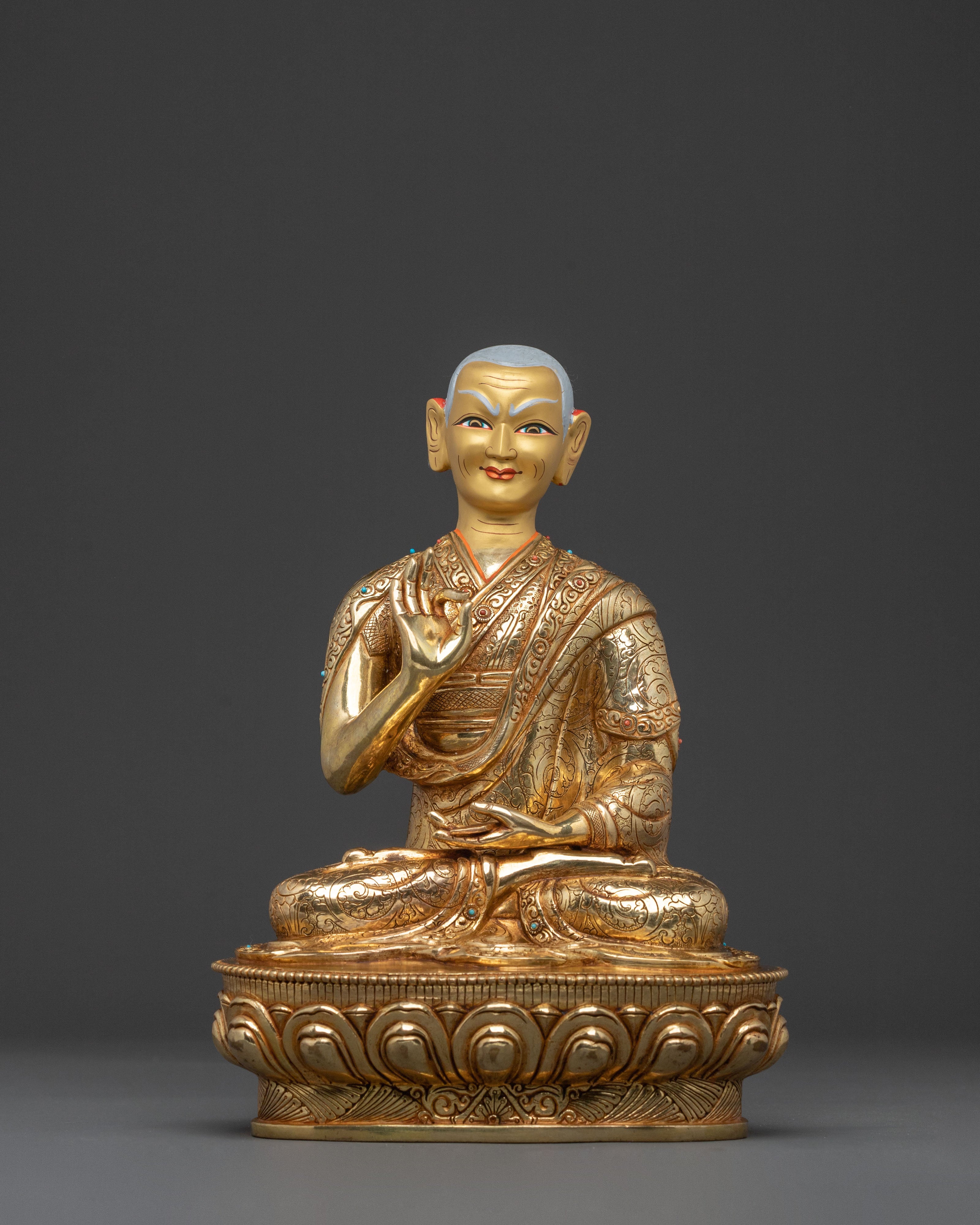 Tsongkhapa with Disciples Statue | Buddhist Masters