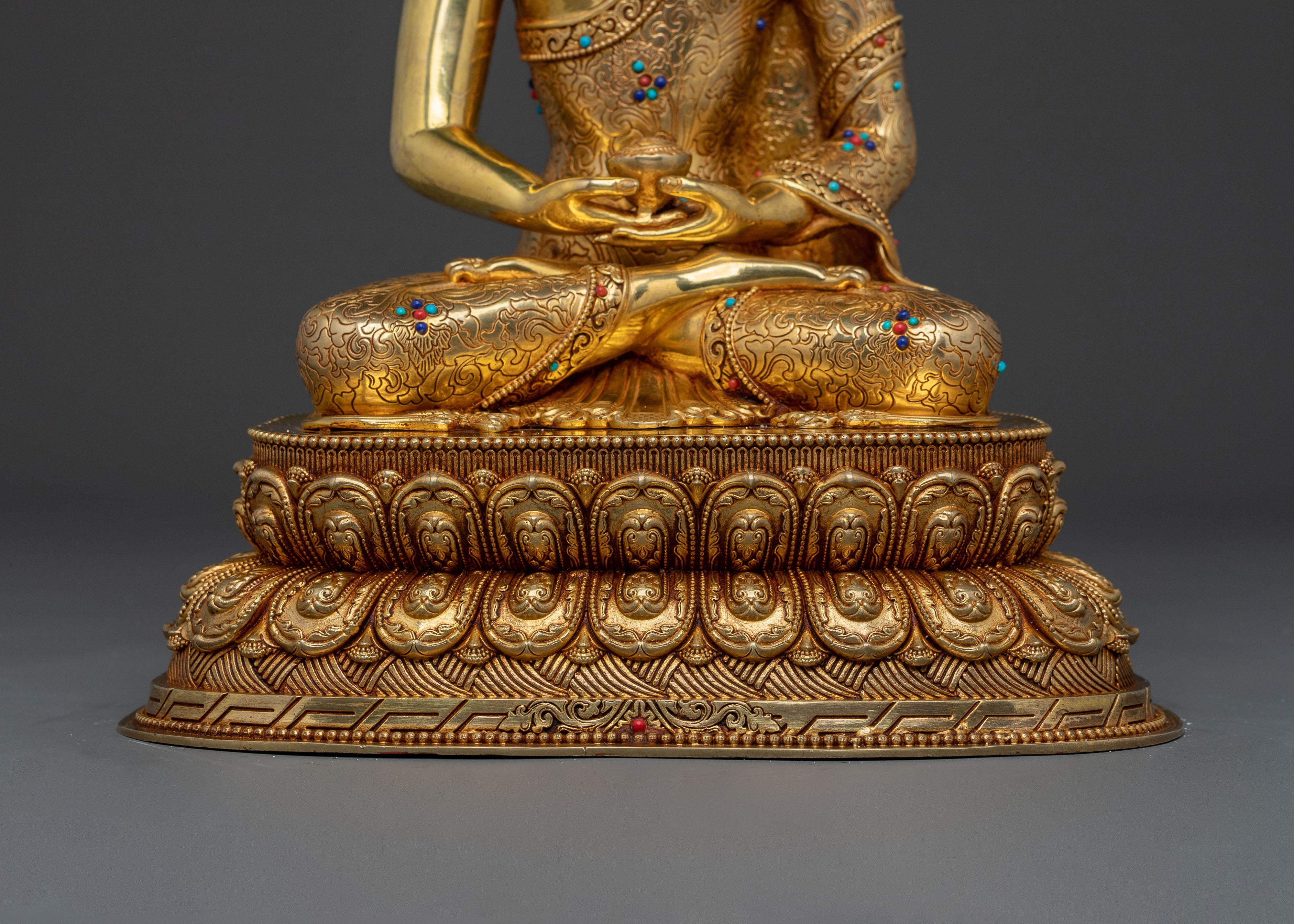 Amitabha Buddha Golden Statue | Buddhist Home Decor