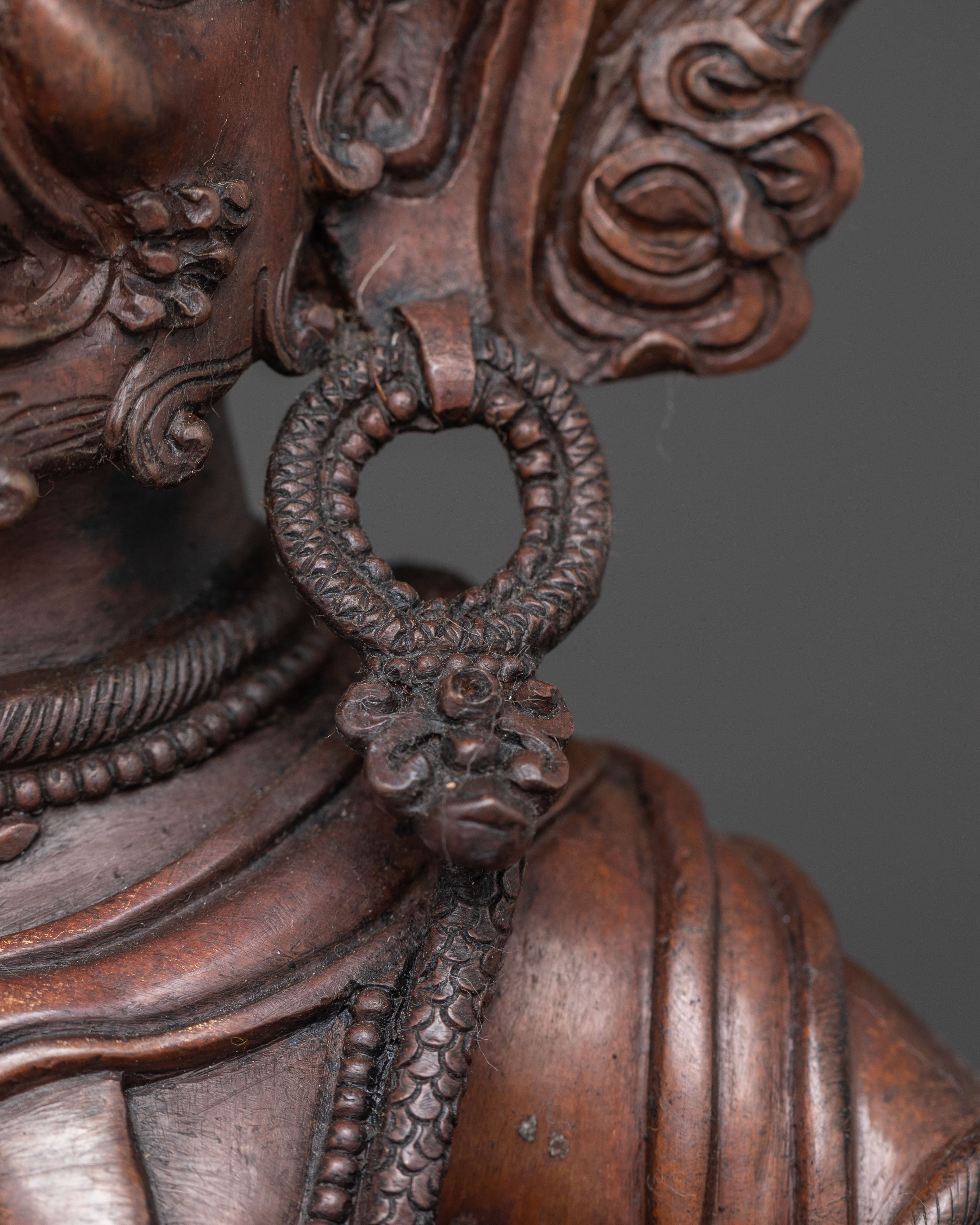 DandaPani Copper Statue - Oxidized Finish
