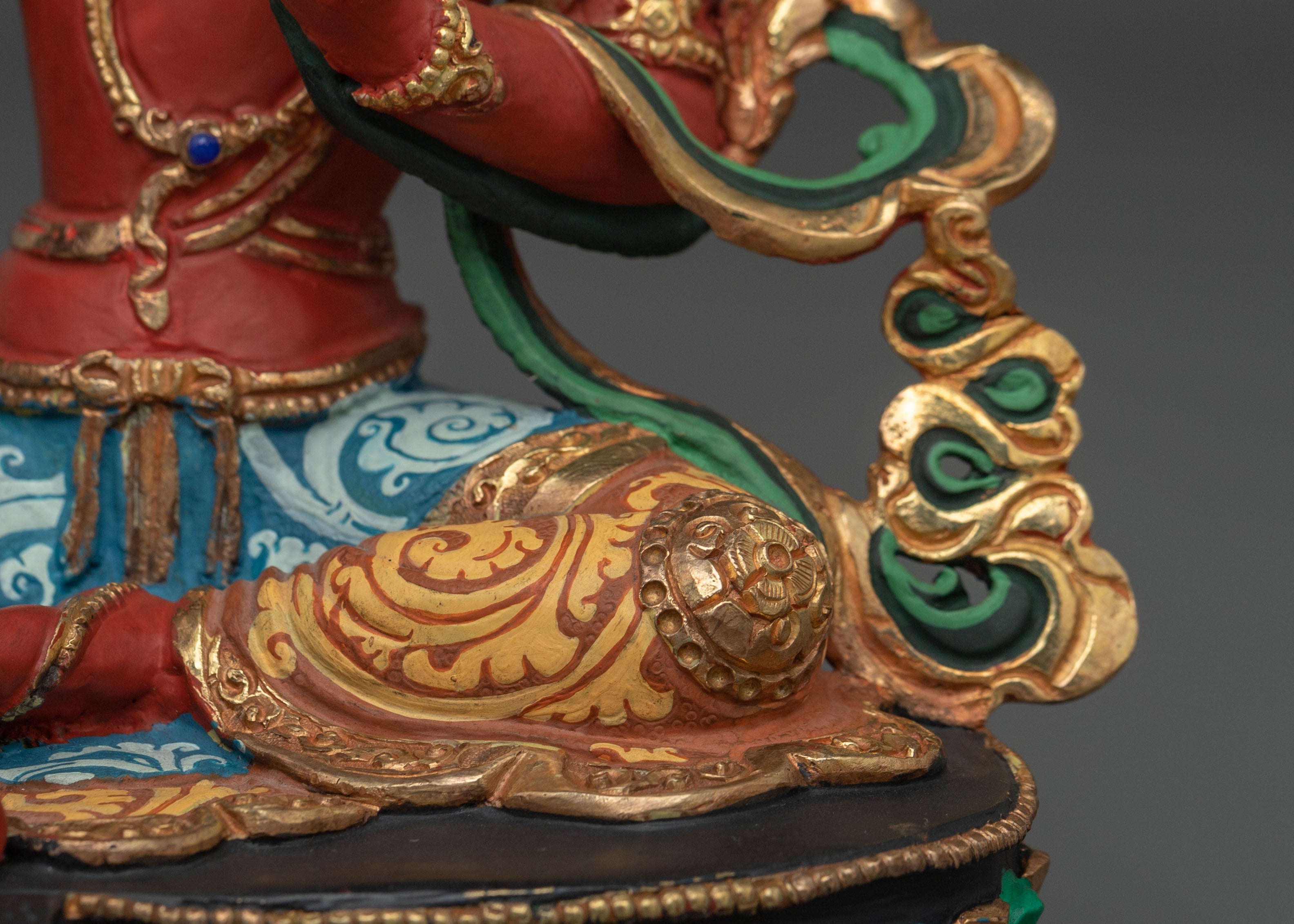 Tibetan Buddhist Red Tara Statue | Handcrafted Devotion