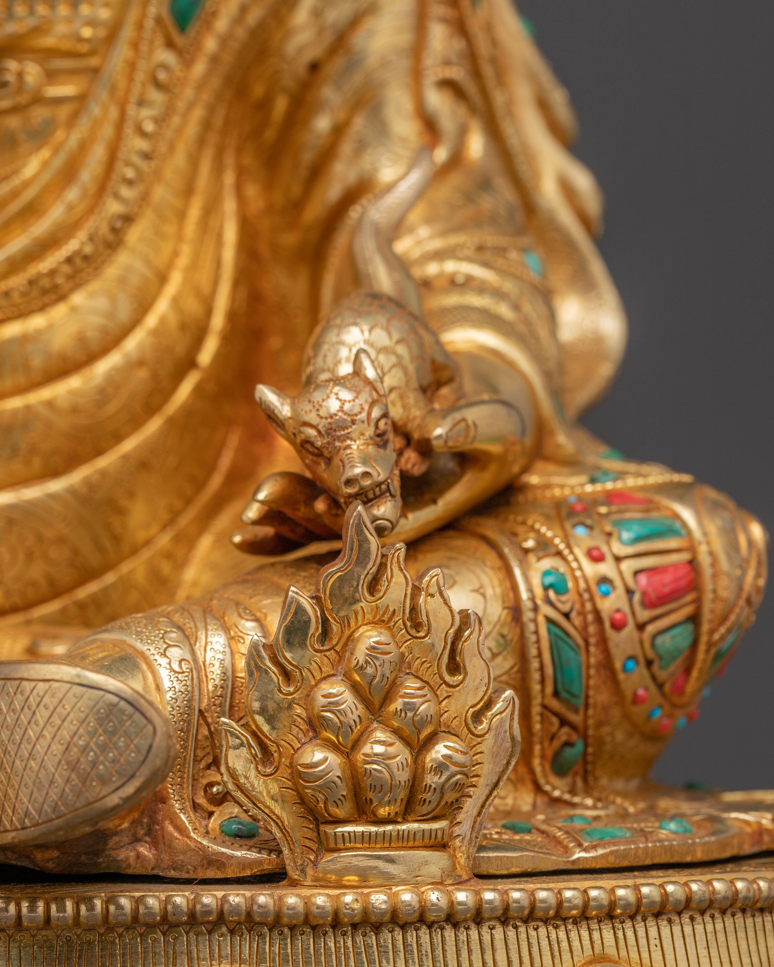 Guru Orgyen Norlha Tibetan Prosperity Statue