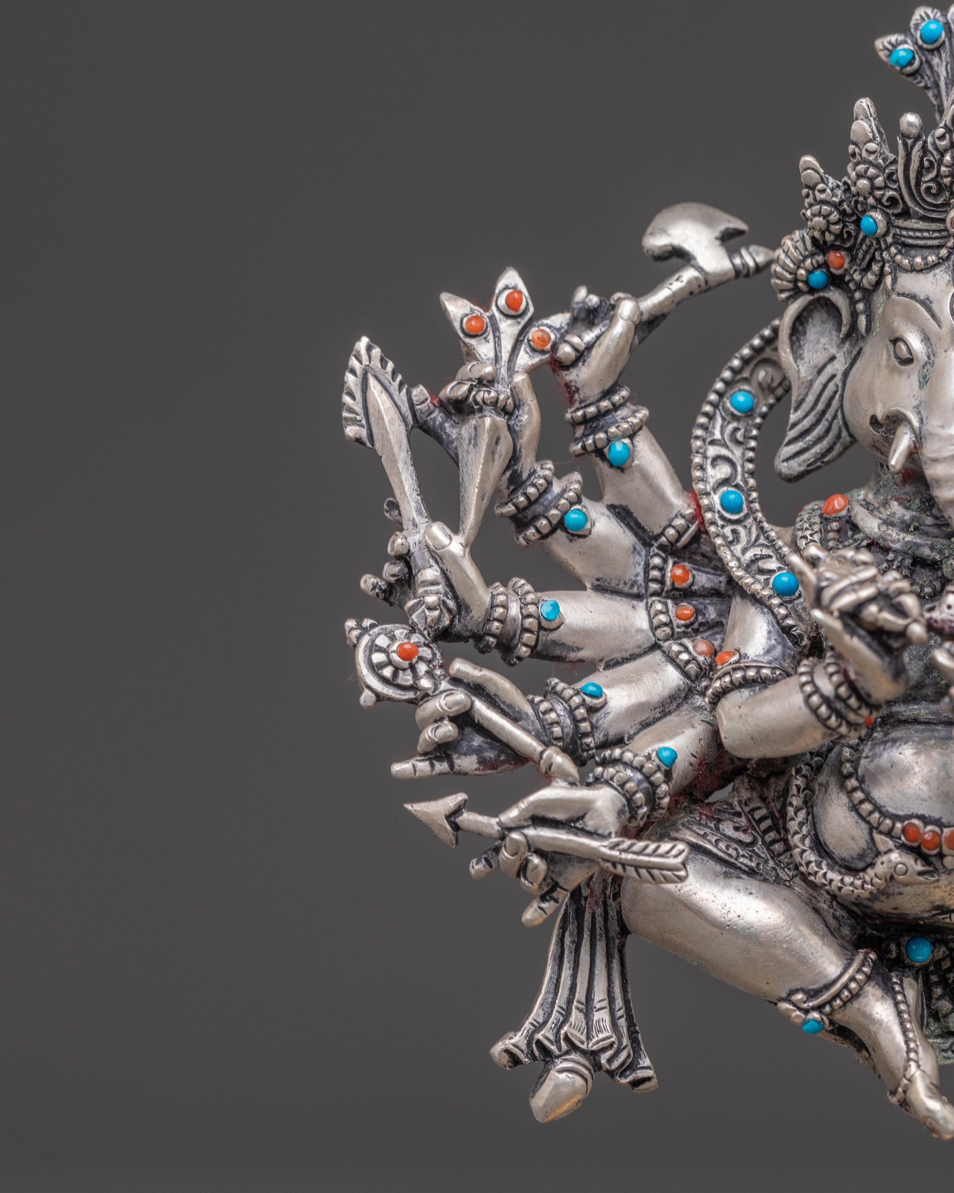 Handmade Silver Statue of Lord Ganesha | Lord of Wisdom