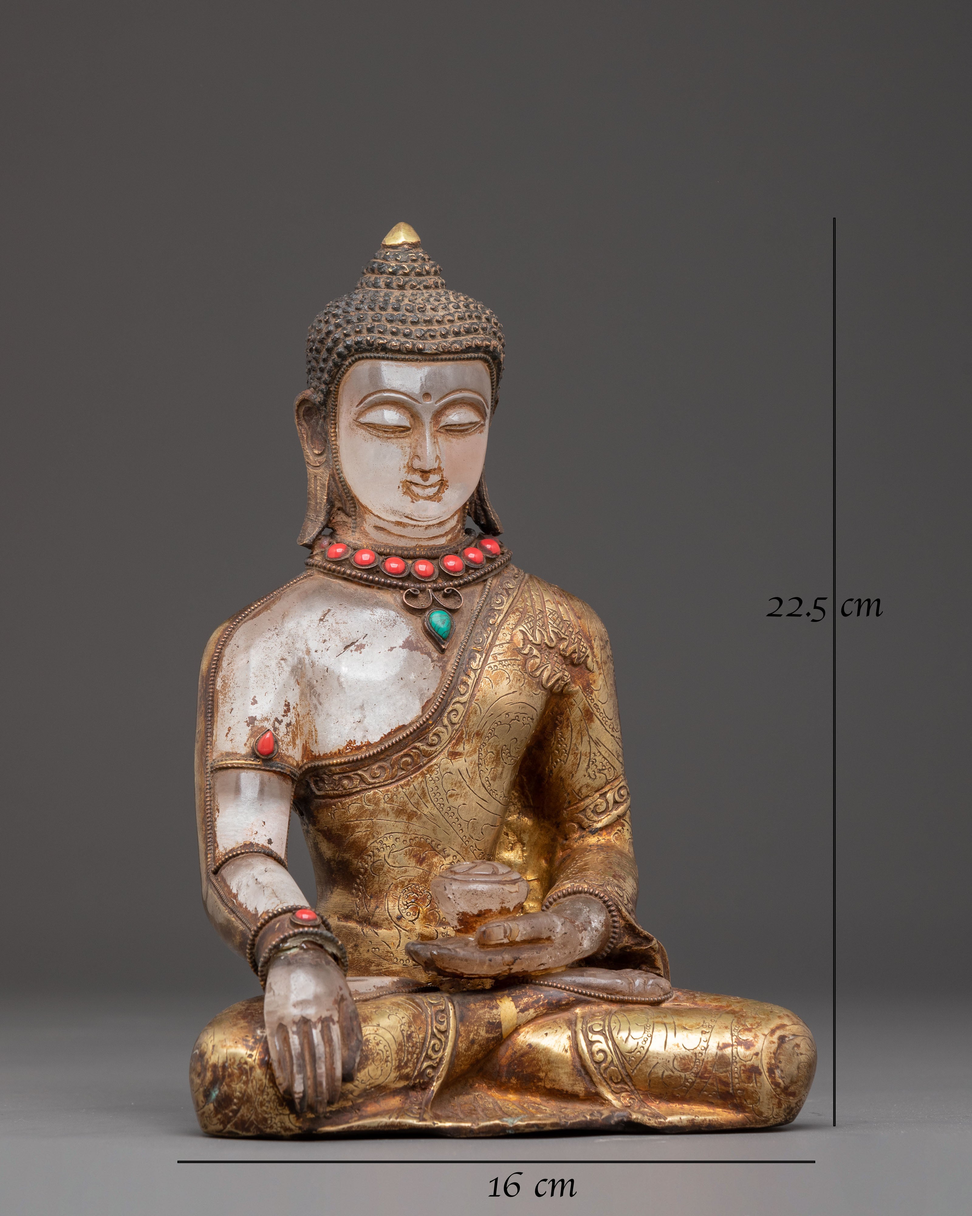 Nepalese Handmade Statue of Buddha Shakyamuni | Historical Buddha