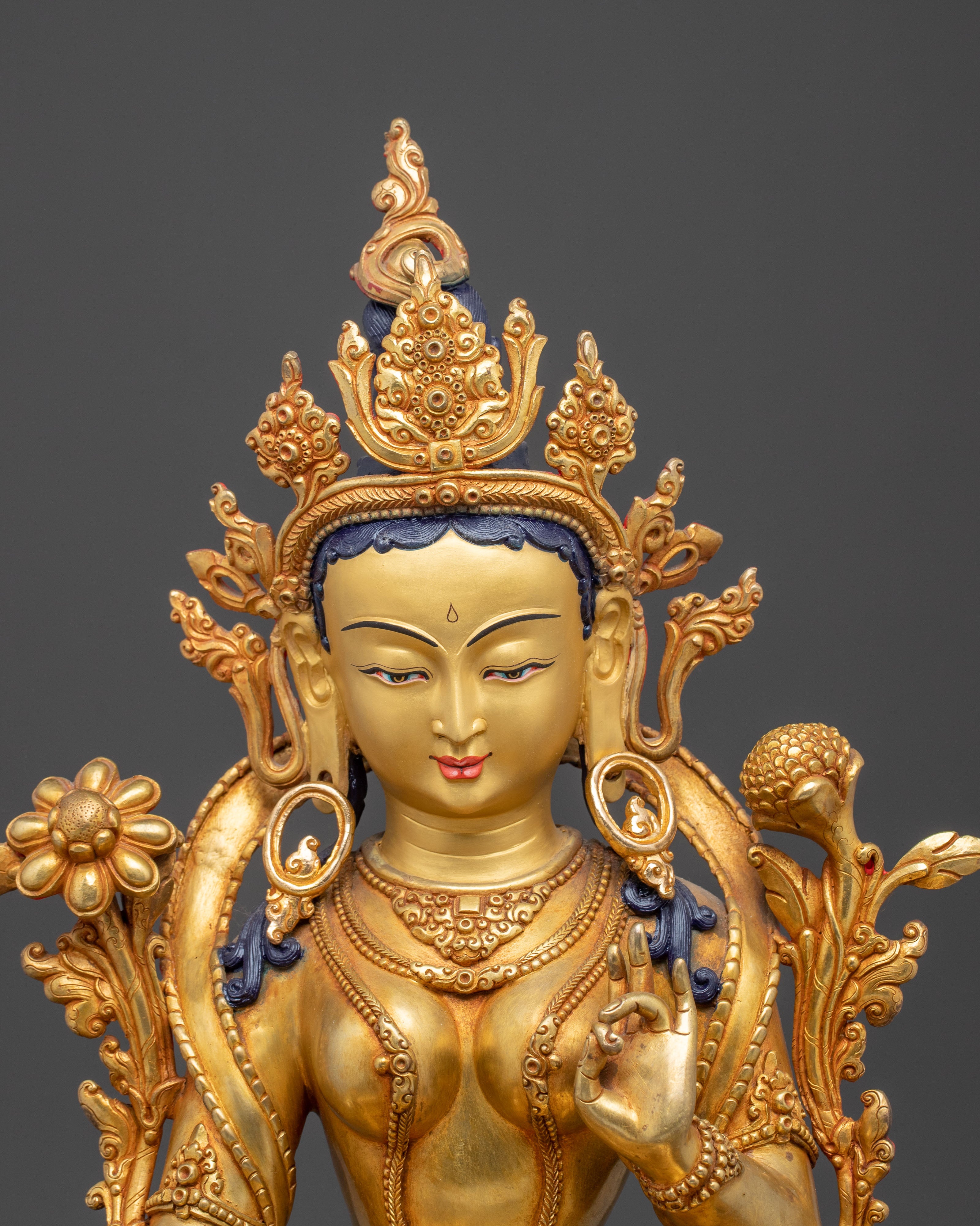 Green Tara Statue of Love and Compassion | Mother of Liberation