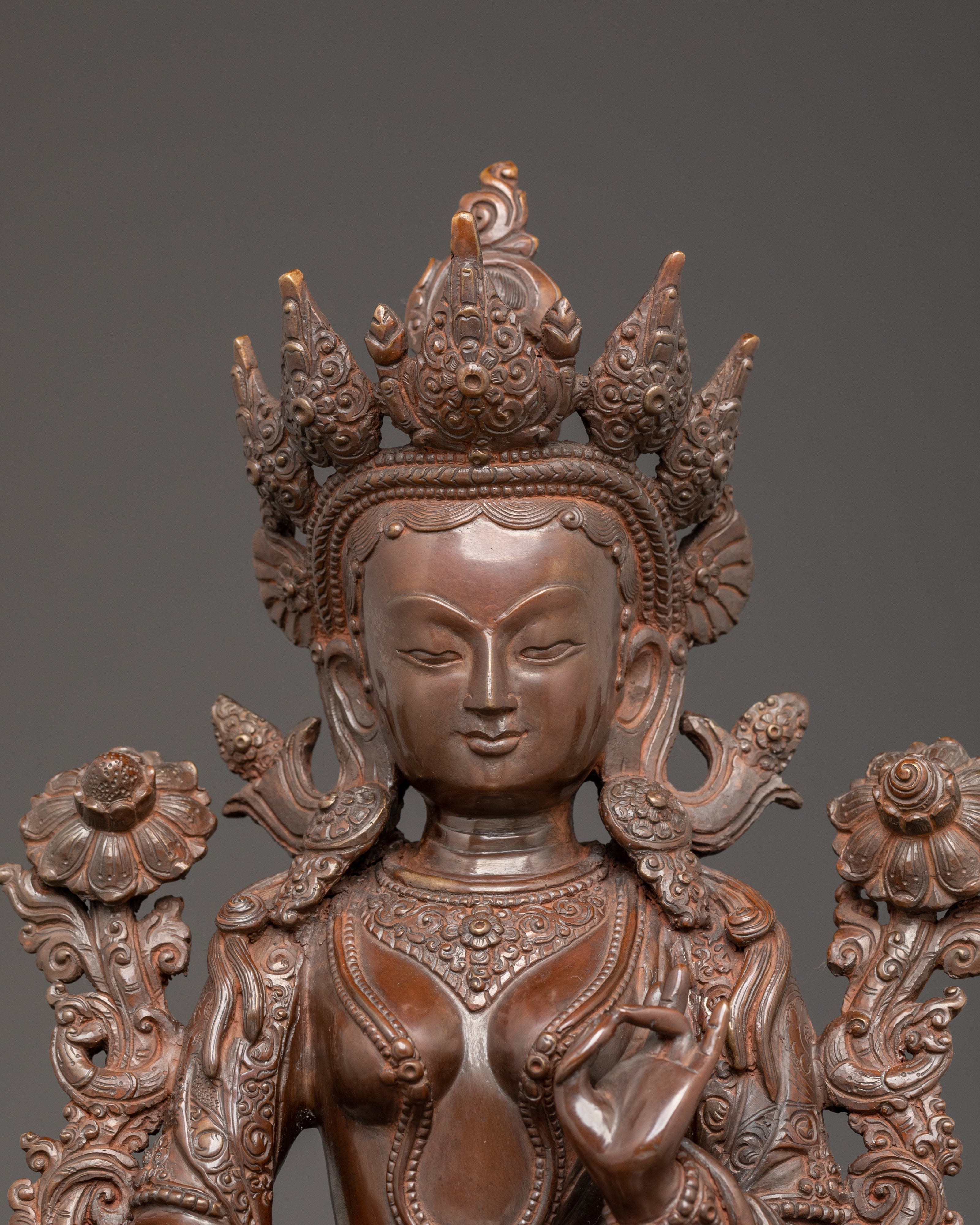 Shyama Tara | Oxidized Copper Sculpture