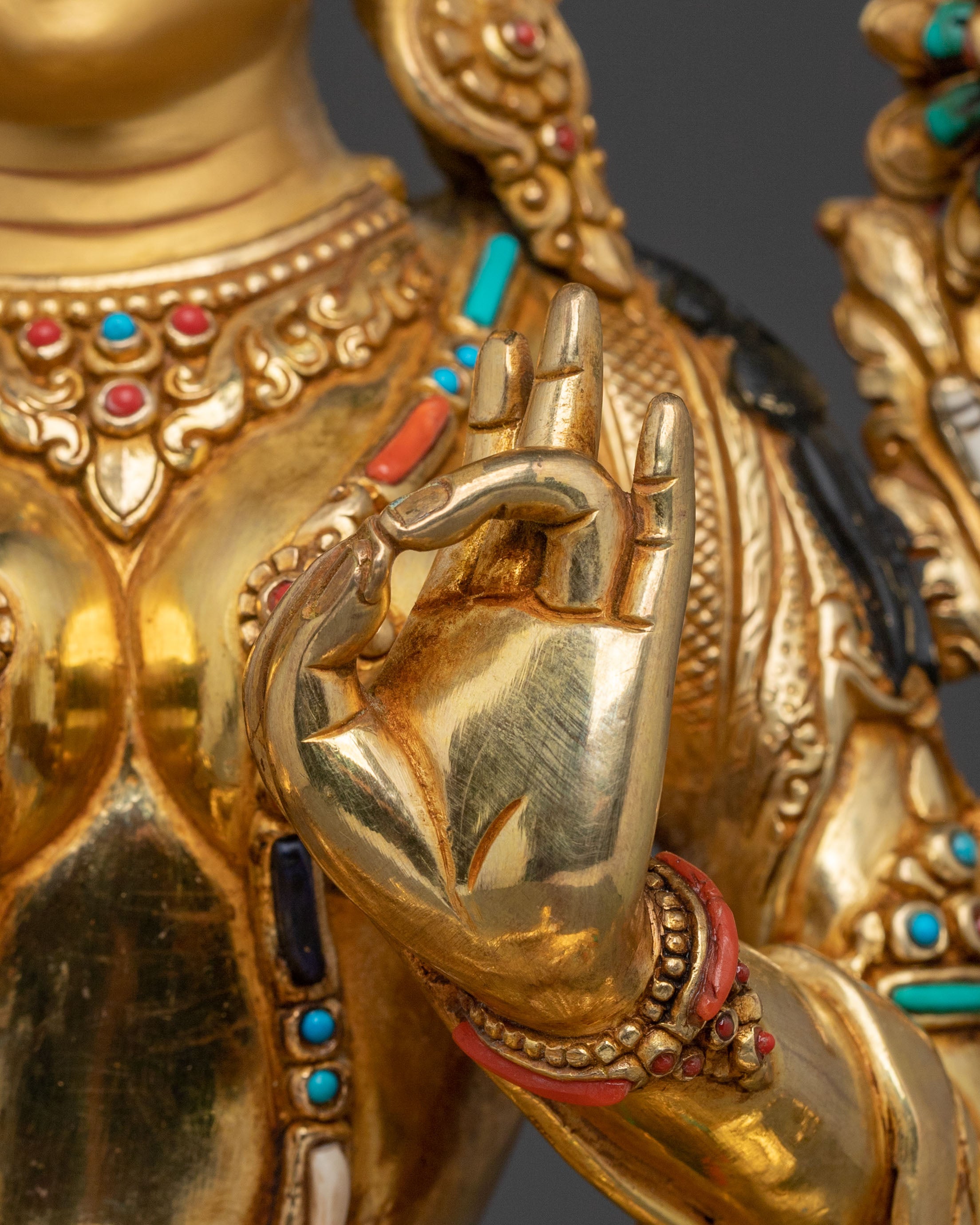 Goddess Green Tara Statue | Mother Figurine