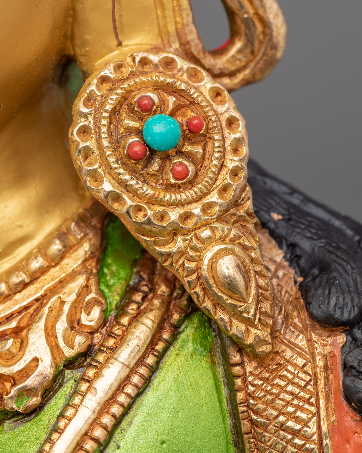 Goddess Green Tara Statue | Copper Figurine