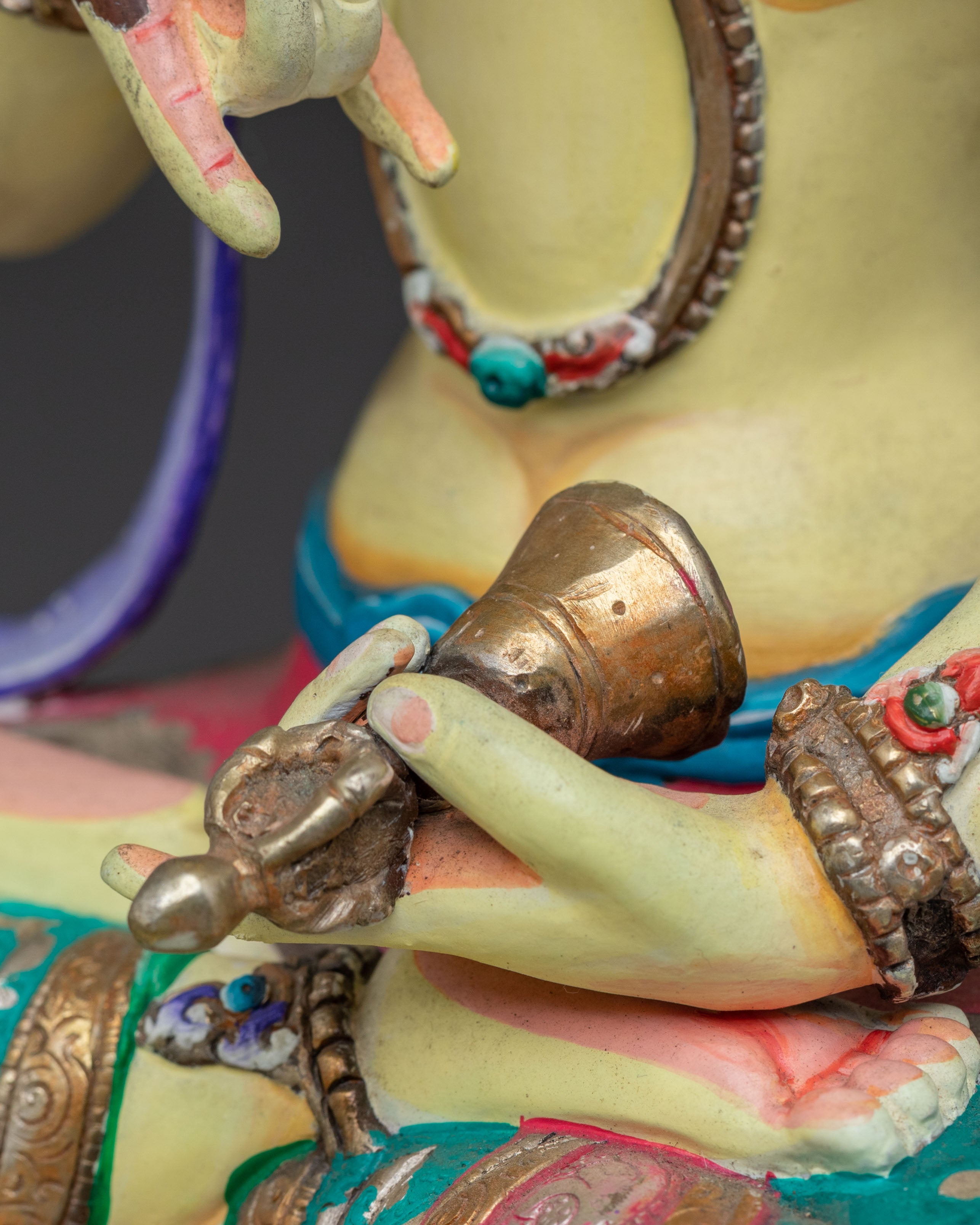 Vajrasattva Statue – 24K Gold Gilded Figure