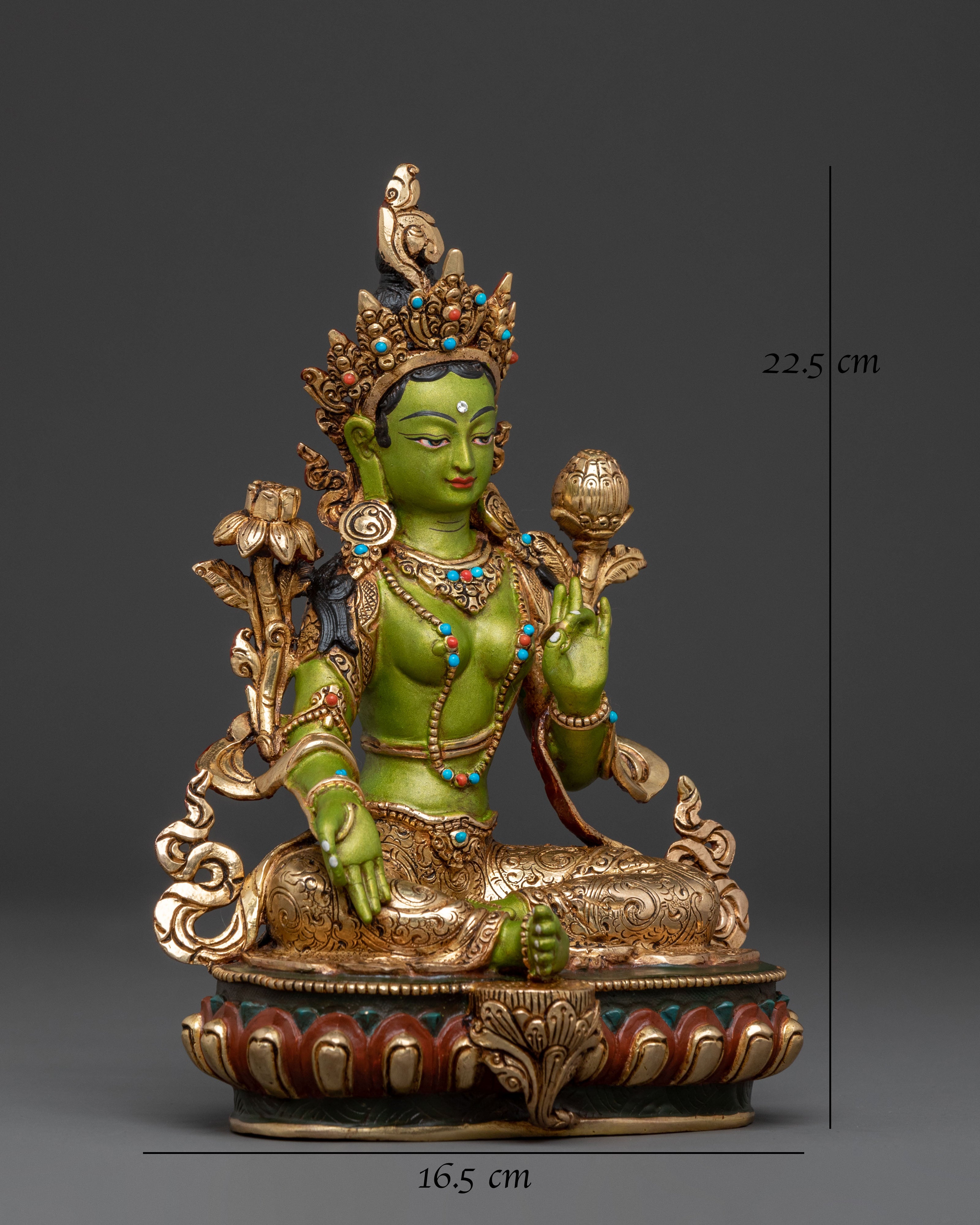 Green Tara Divine Statue | Compassion Figure