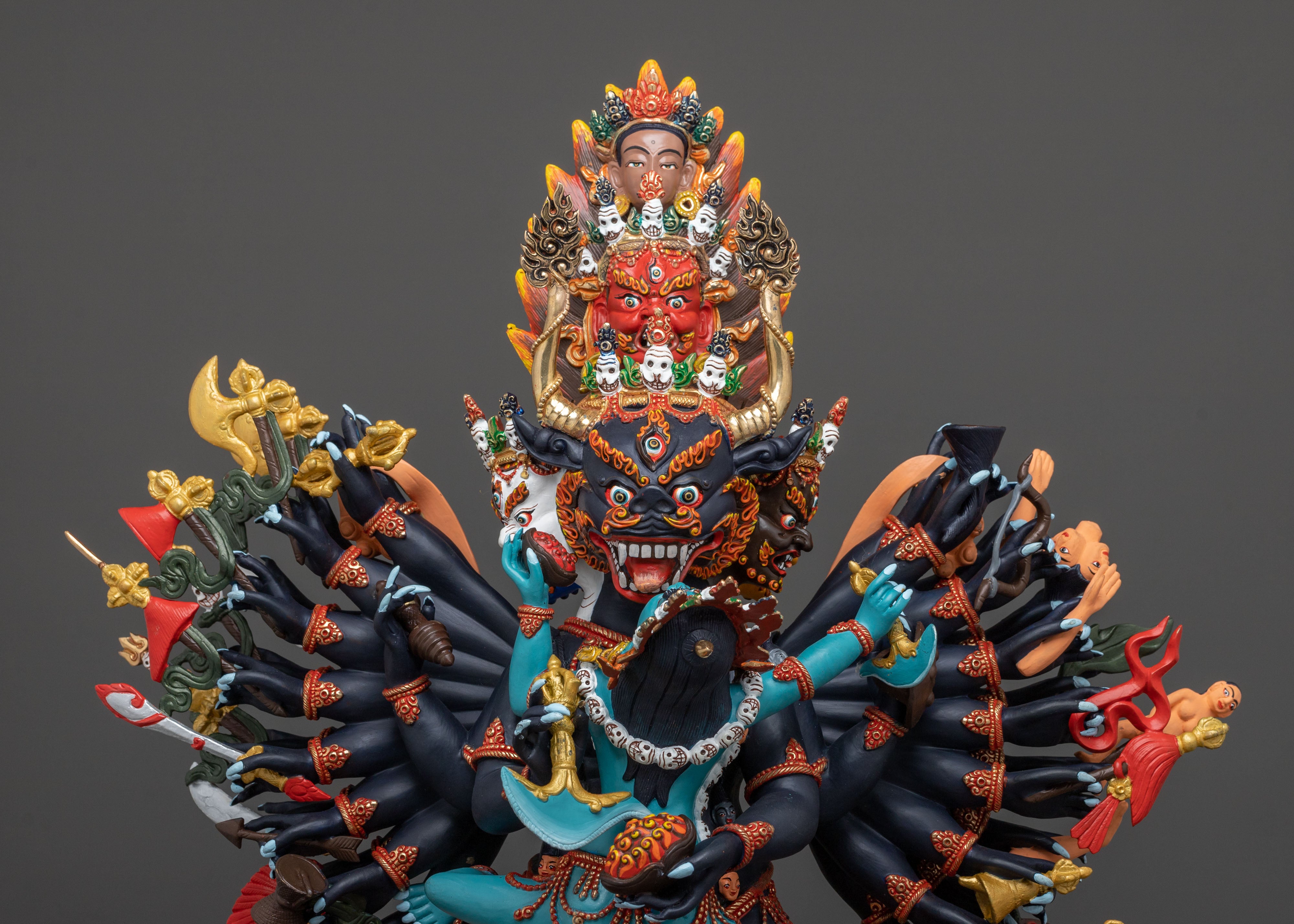 Yamantaka Wrathful Deity Statue | Fierce Protector of Enlightened