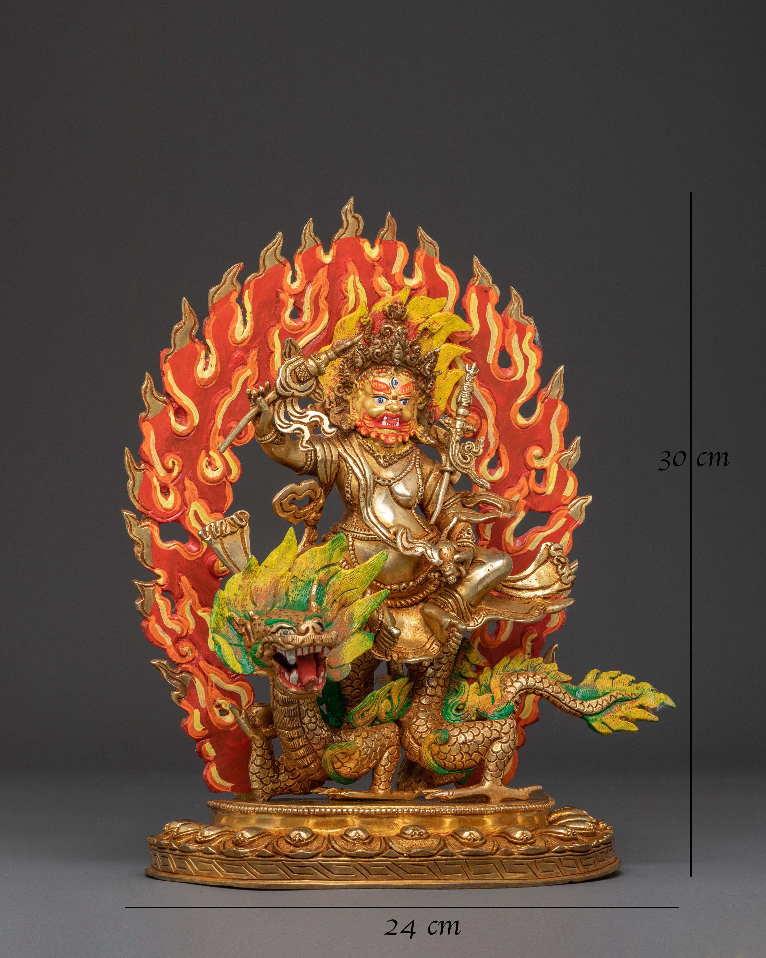 White Dzambhala Altar Statue — Spiritual Art