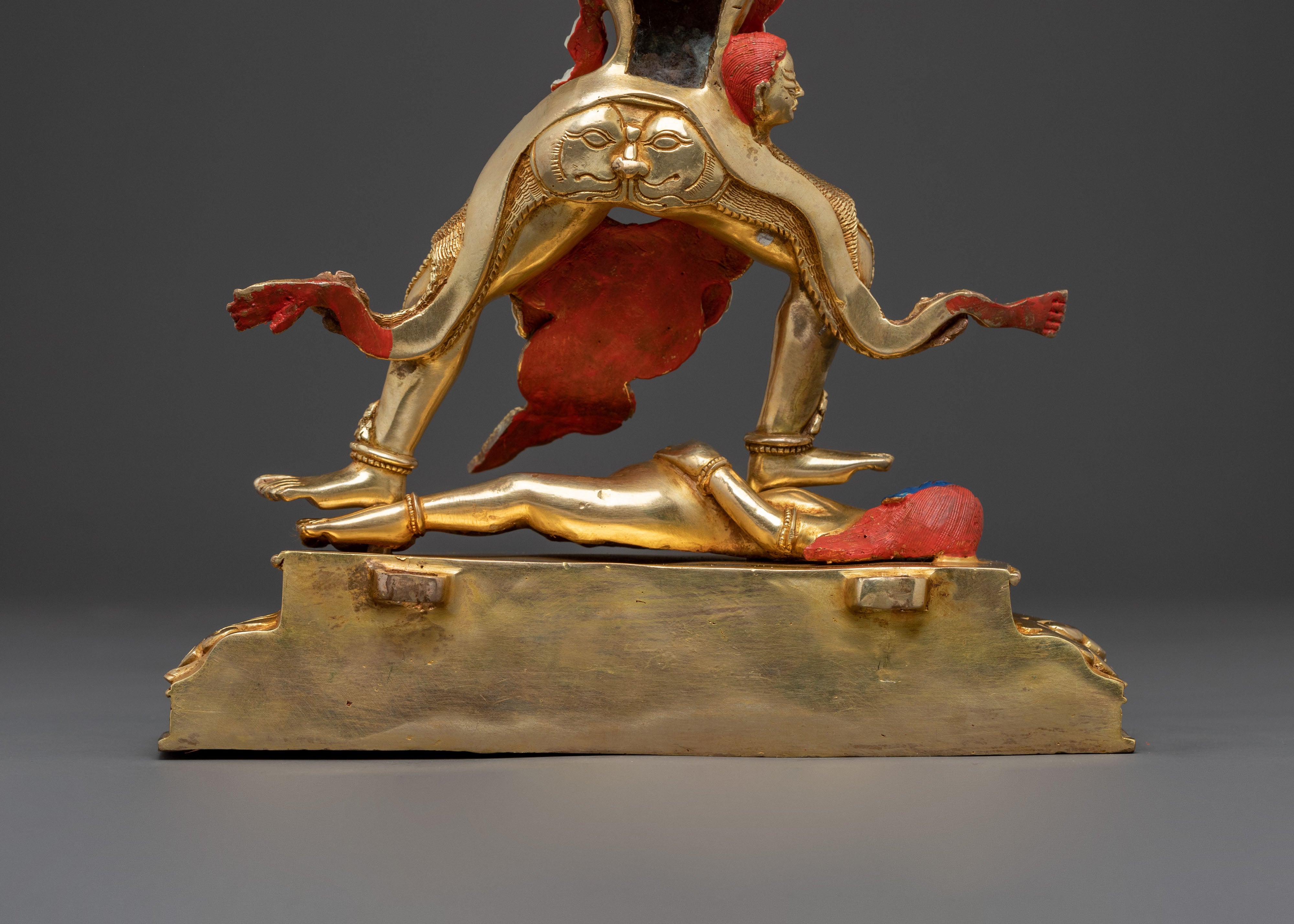 Three Dharmapalas Handcrafted Statue Set