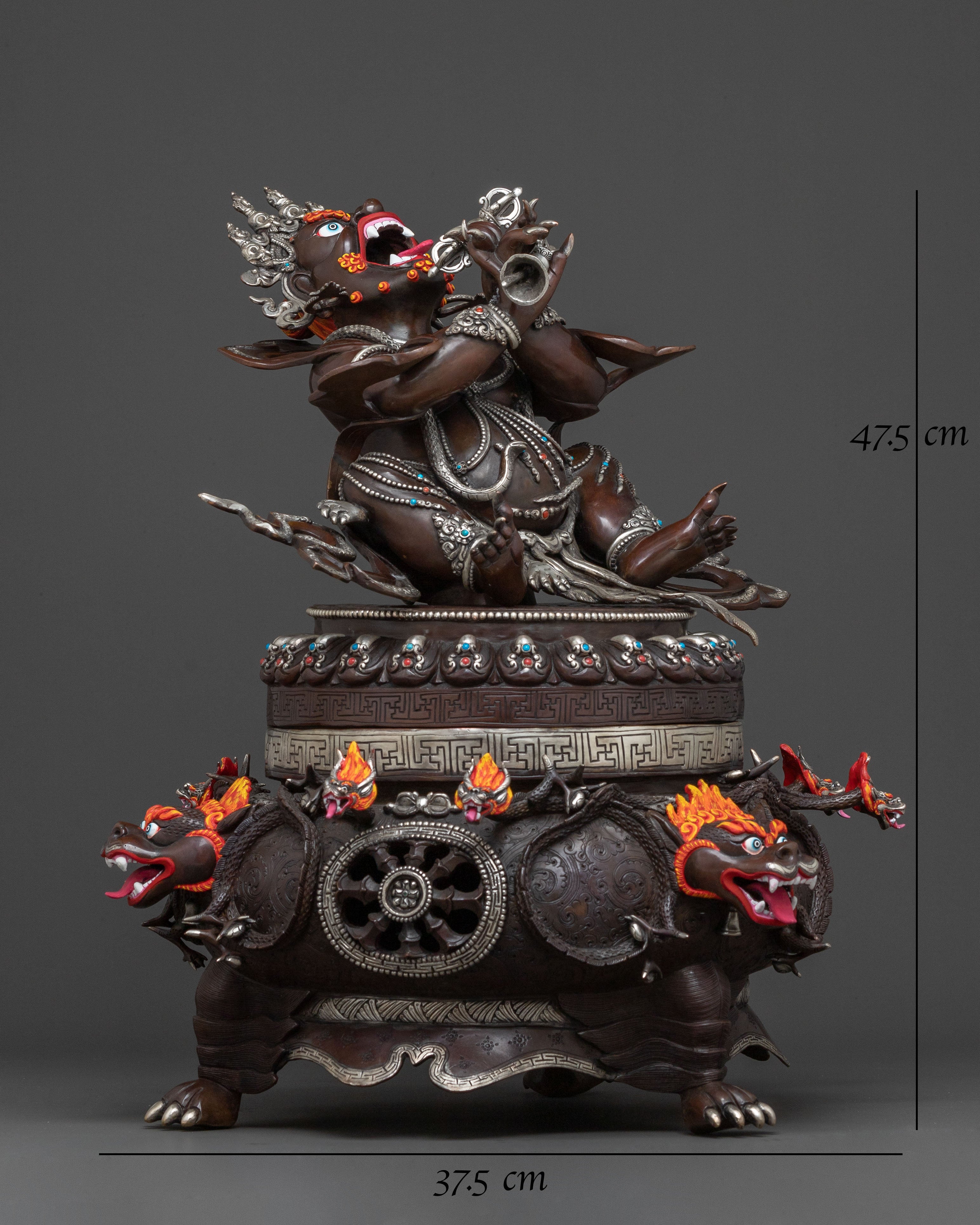 Fierce Protector Vajradaka Statue | Sacred Vajrayana Altar