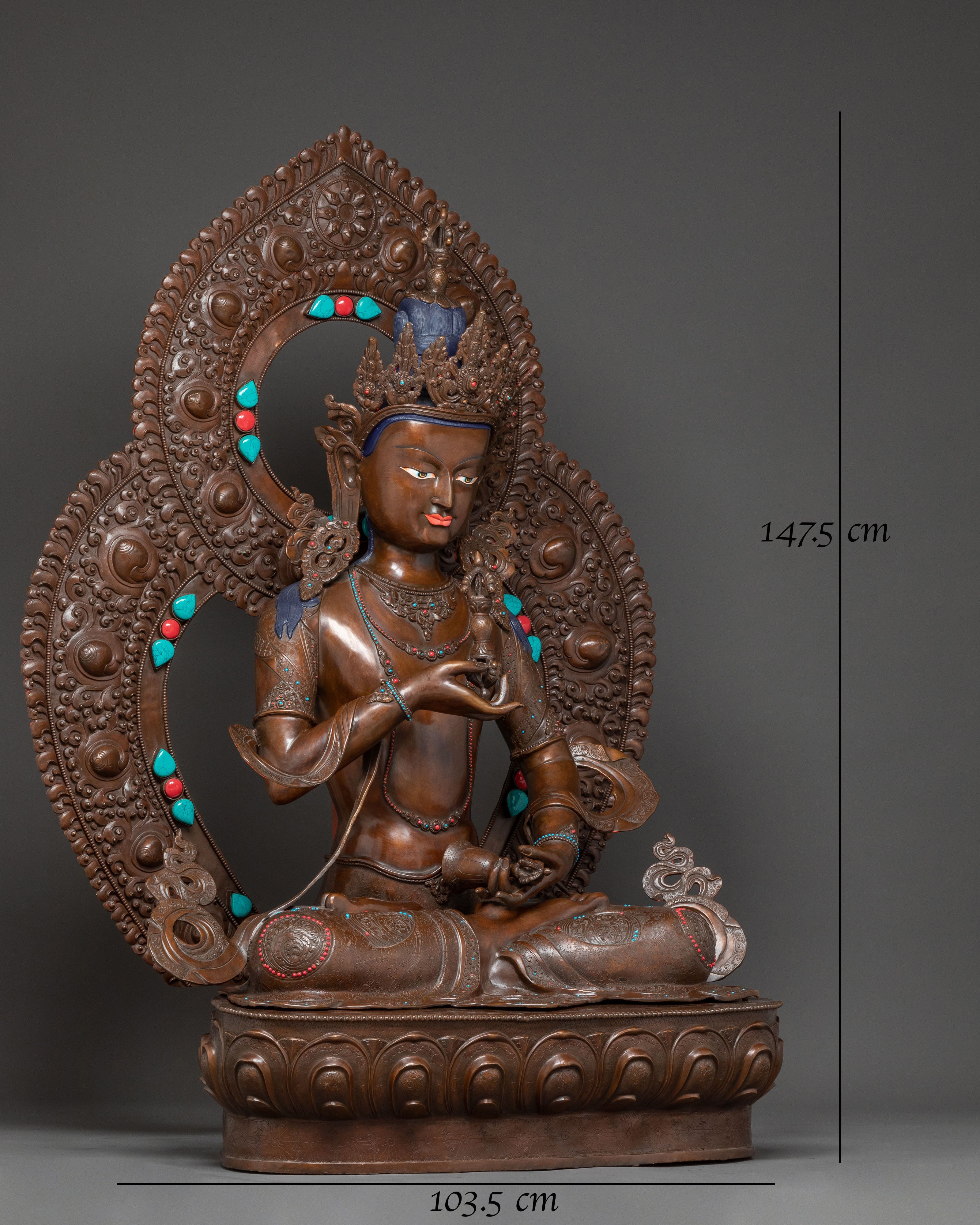 Vajrasattva Statue for Altar Decor | Nepali Handcrafted Statue