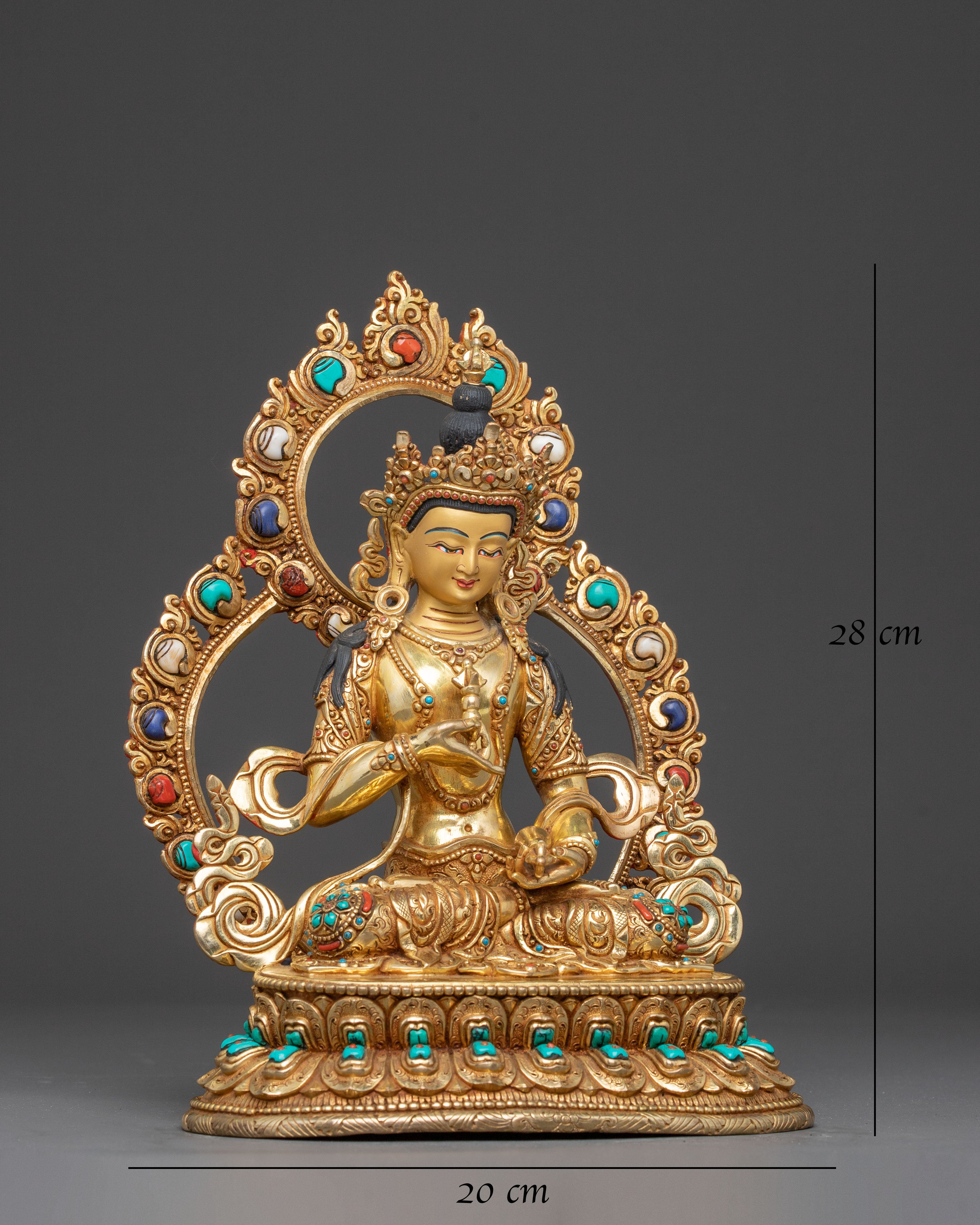 Handmade Himalayan Handcrafted Vajrasattva Copper Statue