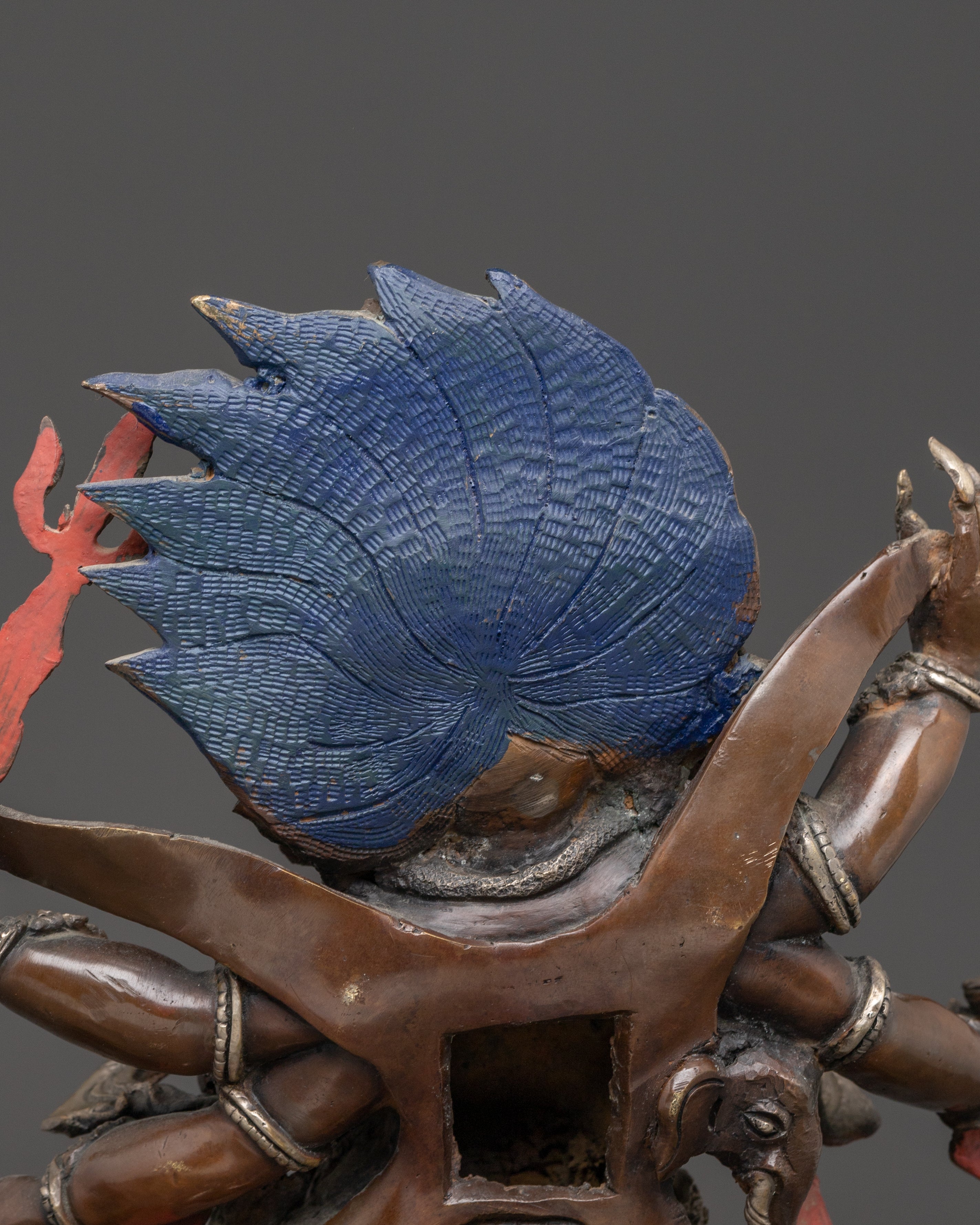 Six Armed Mahakala Statue : The Dharma Protector