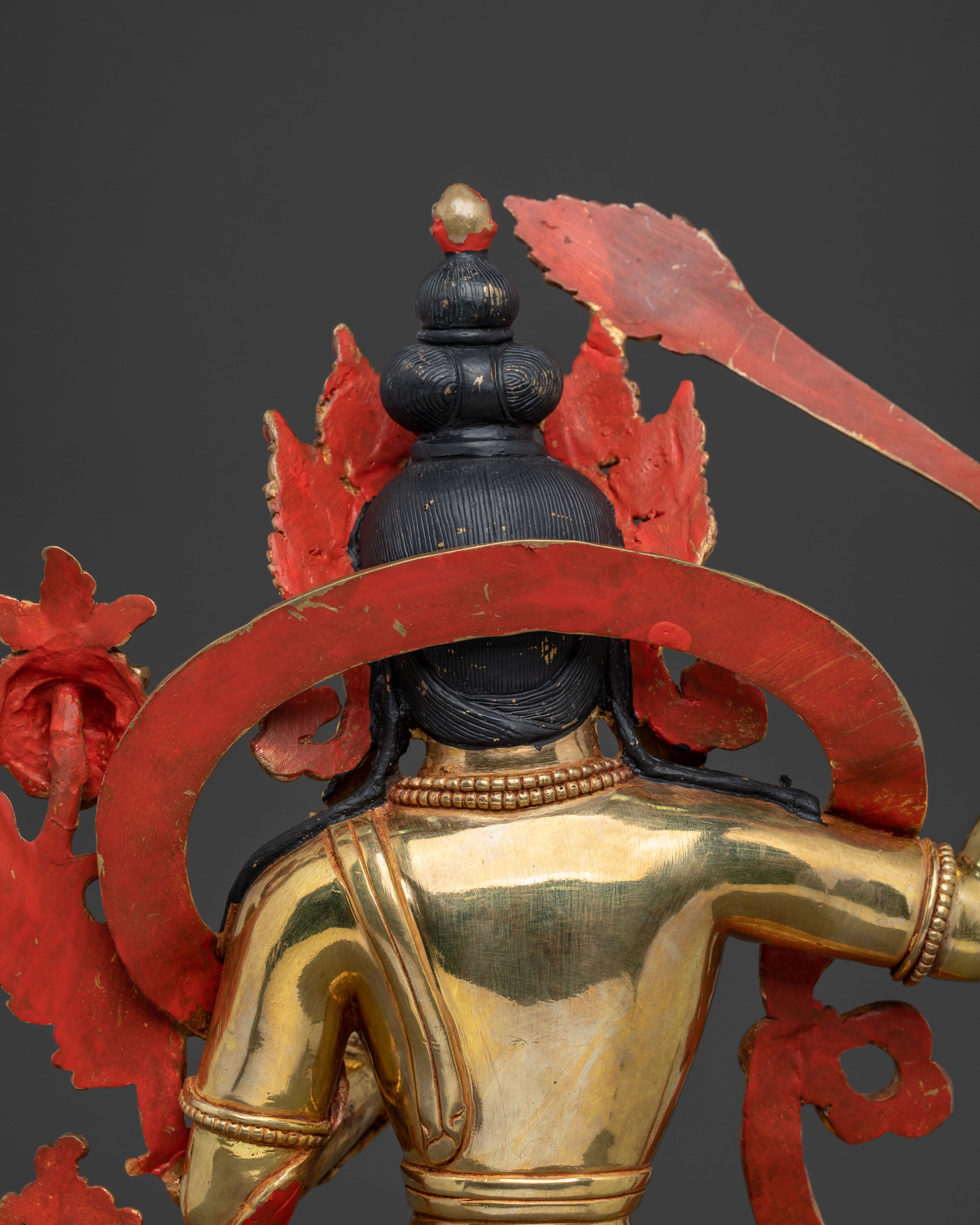 Manjushri Statue | Wisdom Figurine with Copper Body