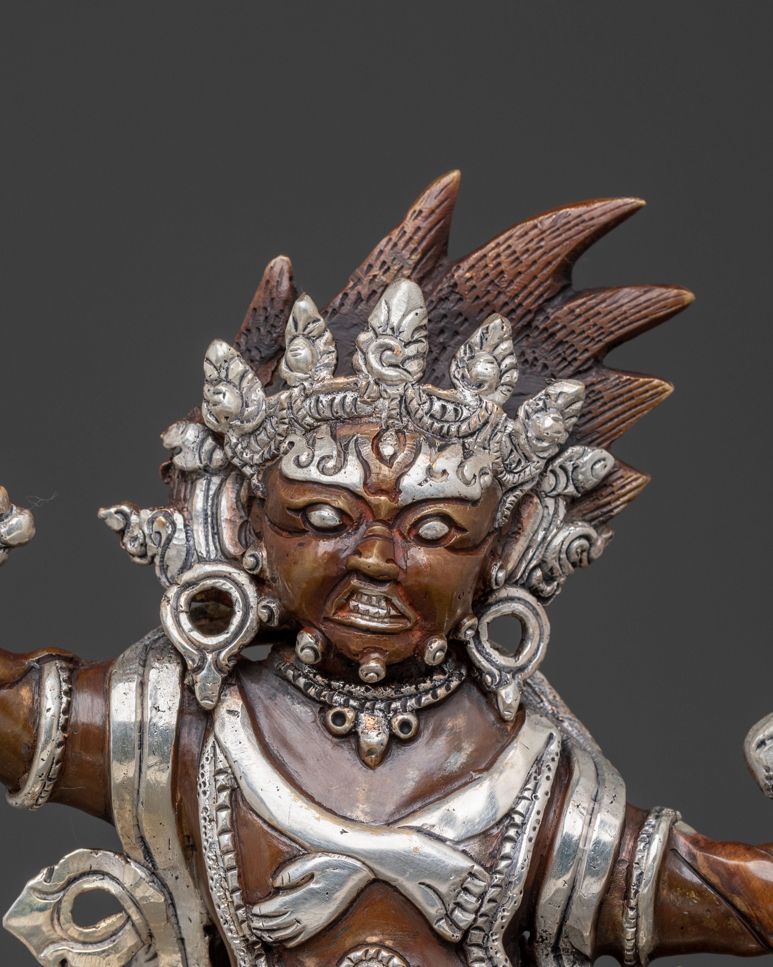 Dorje Gotrab Statue – Oxidized Copper Craft