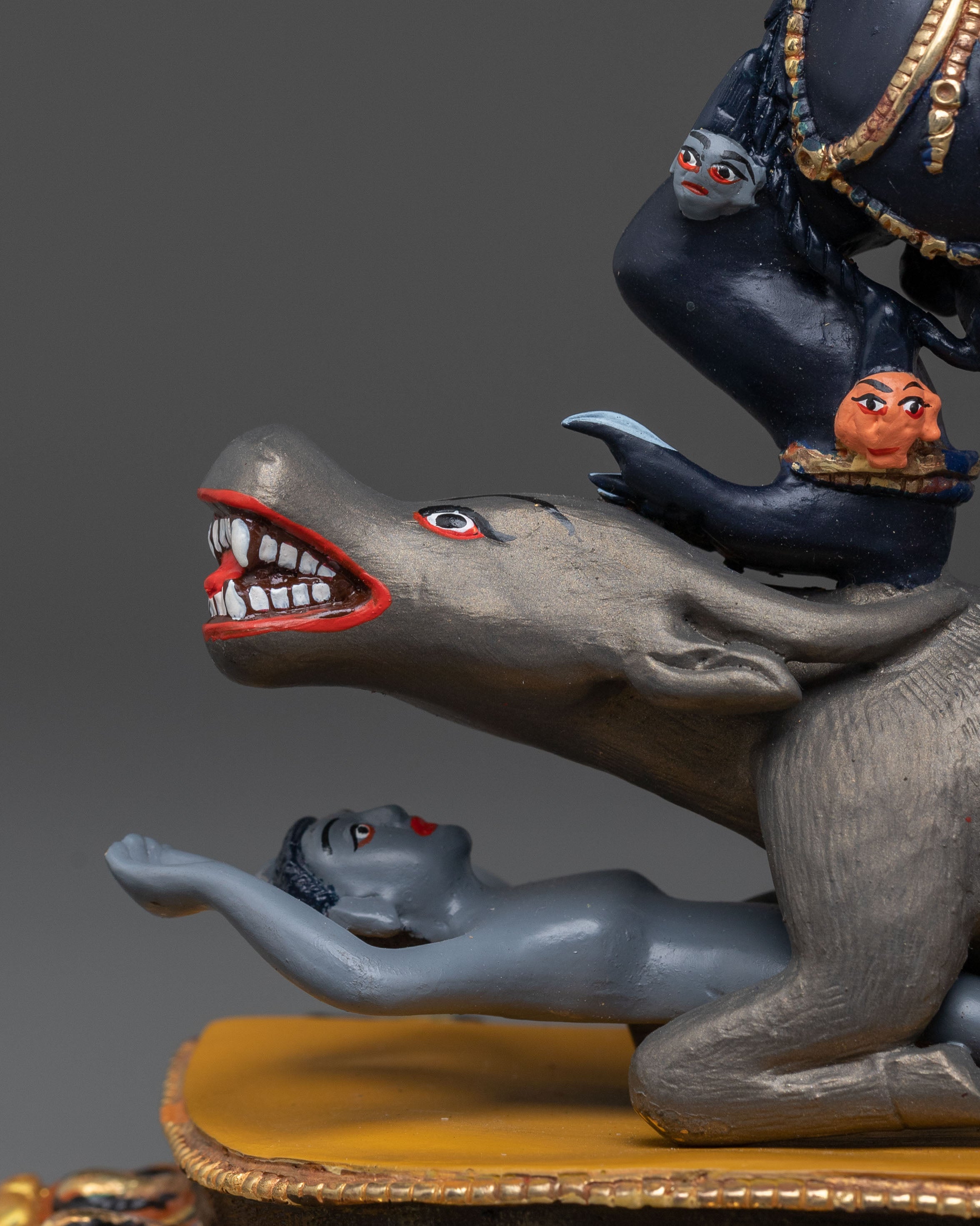 Yama Dharmaraja Wrathful Deity Statue for Altar & Meditation