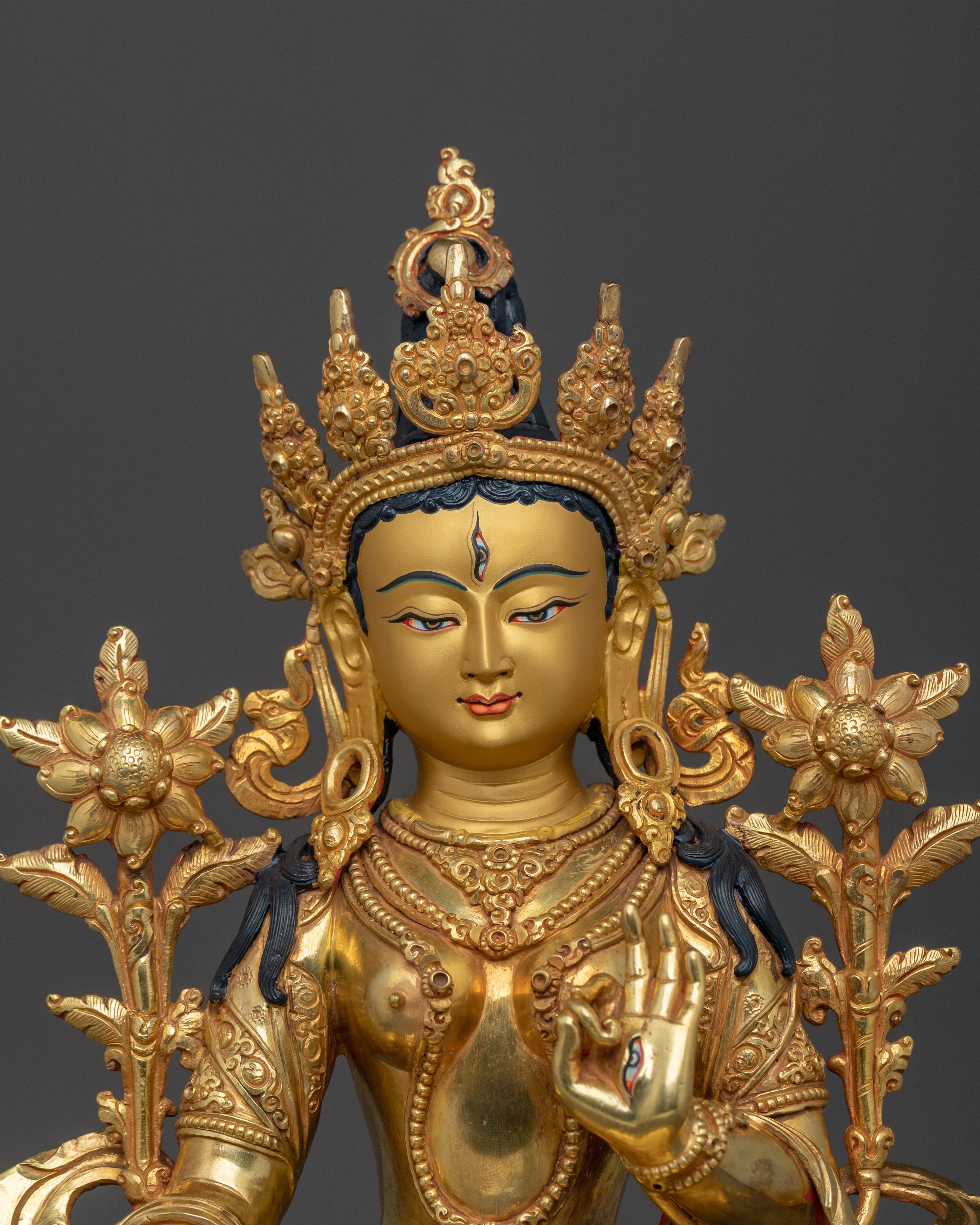 White Tara Compassion Goddess Statue | Divine Protector and Healing Deity