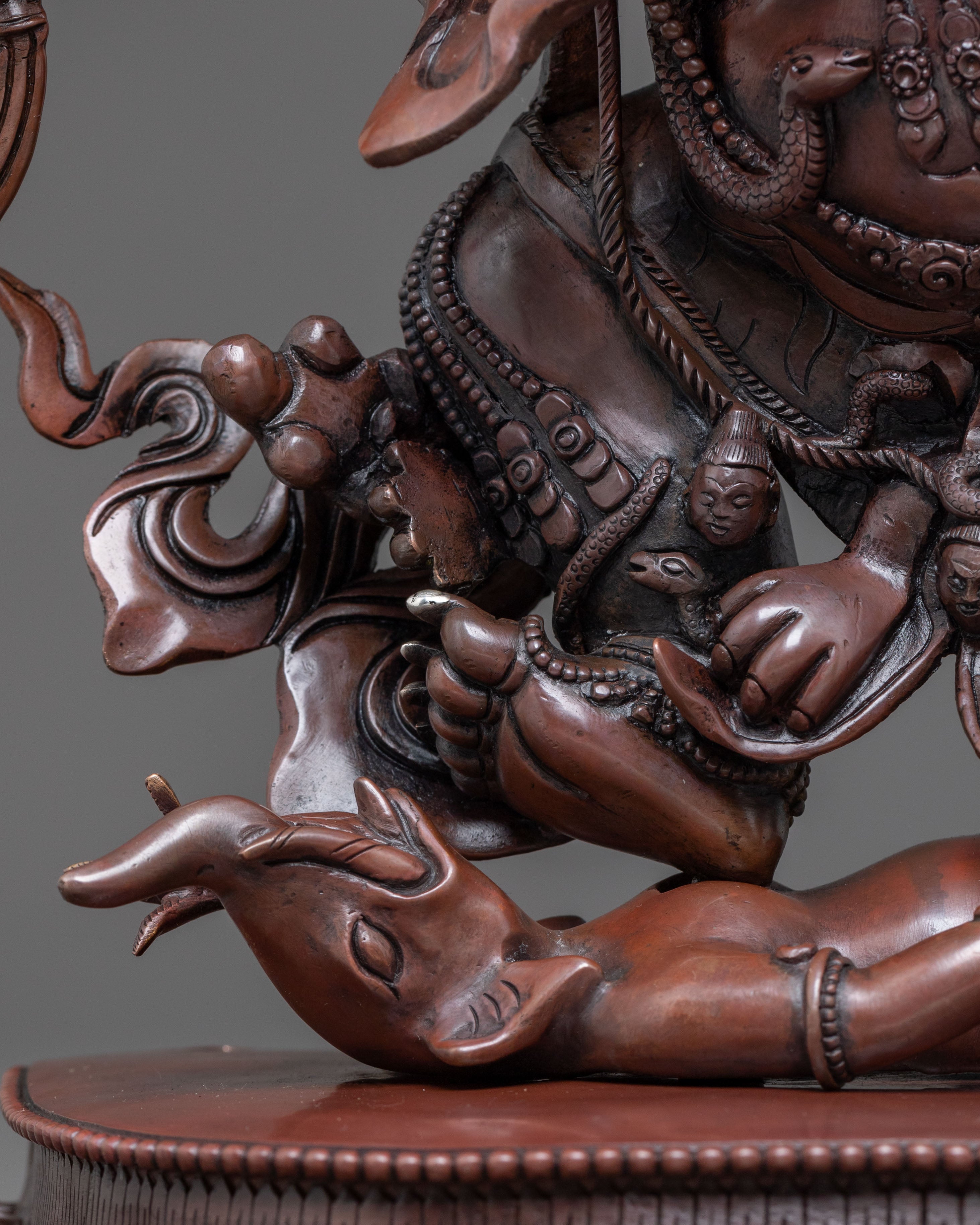 Handcrafted Six-Armed Mahakala Statue – Potent Protector Art