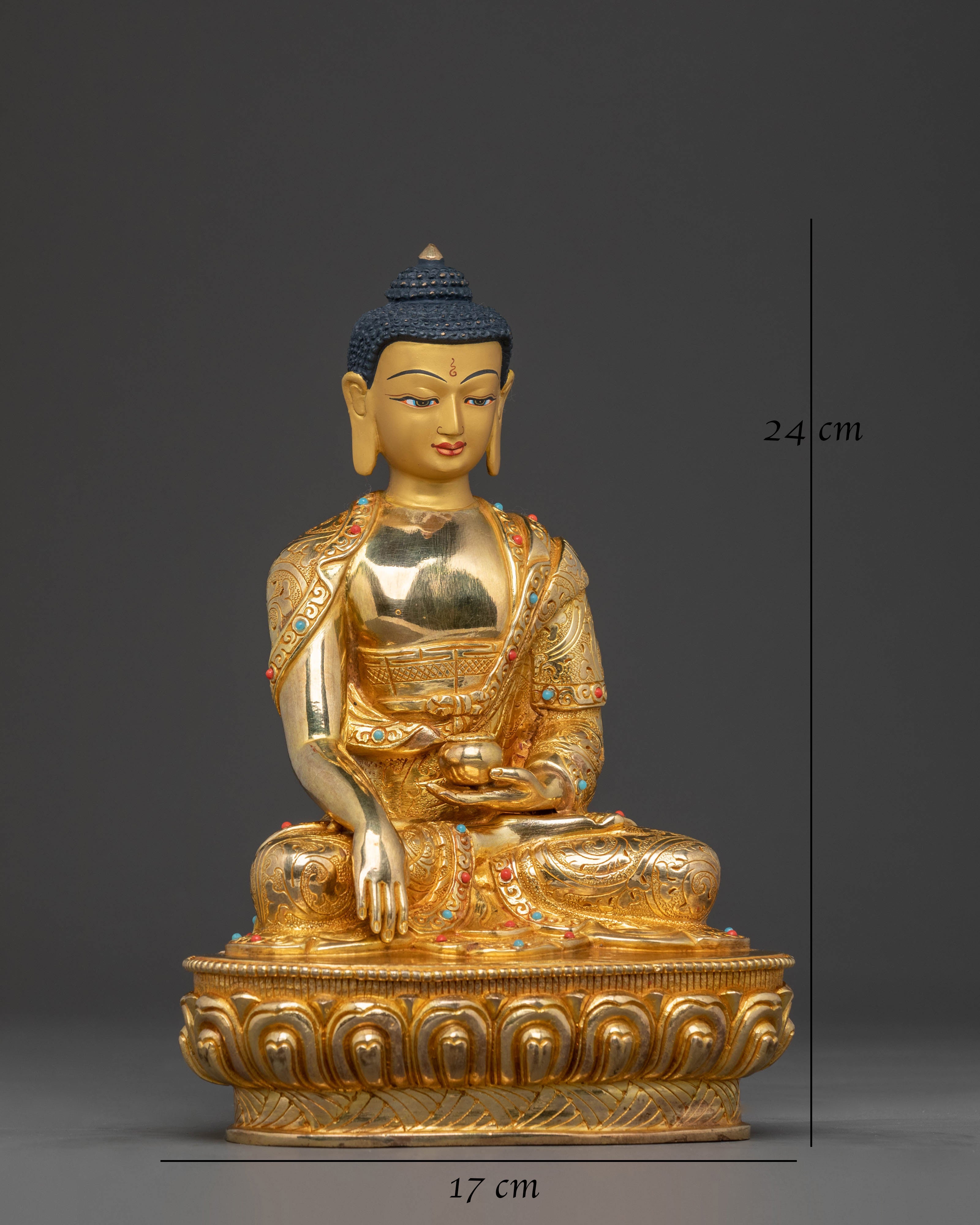 Golden Statue of Dharma Guru Shakyamuni