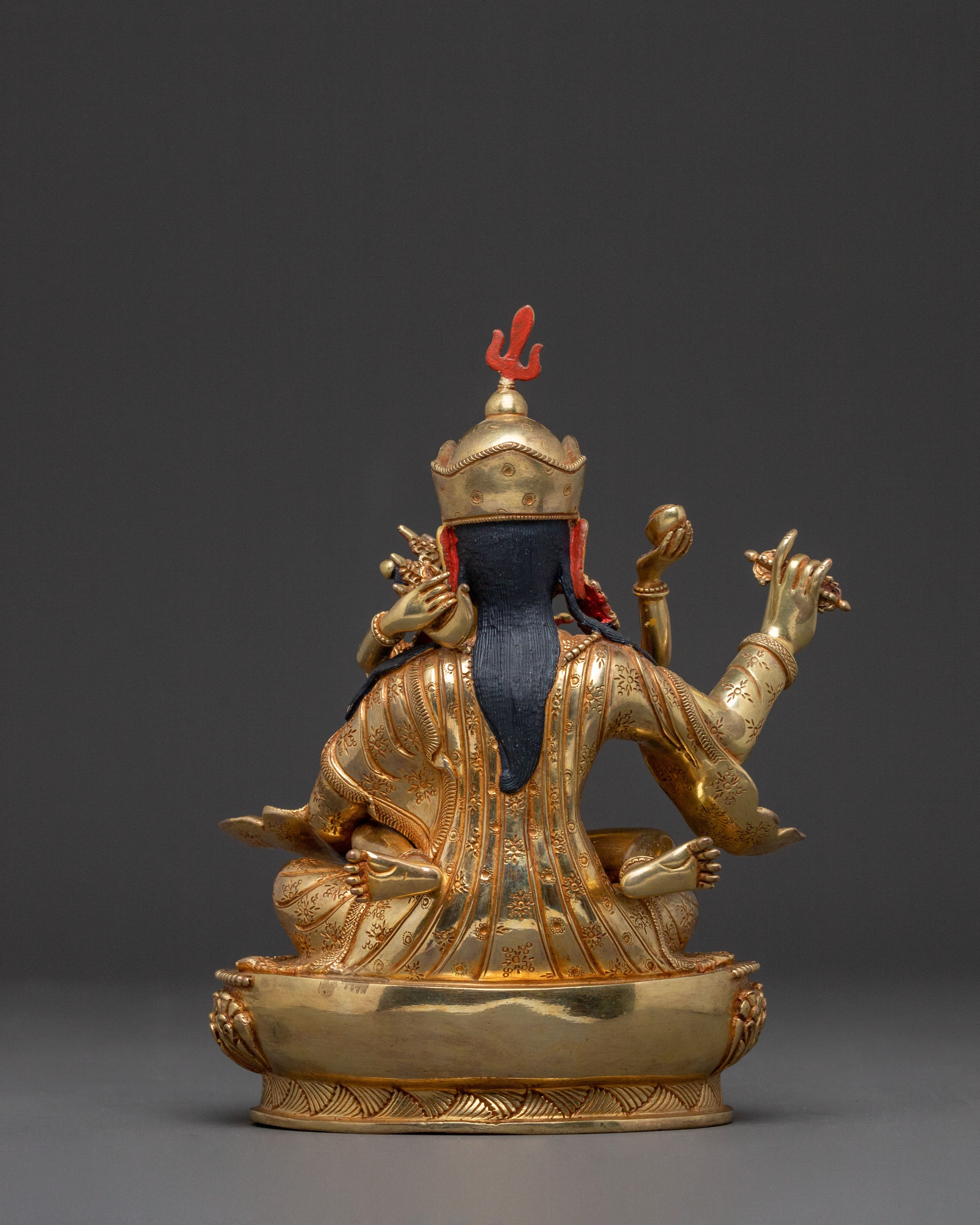 Padmasambhava Sacred Blessing Statue | 24K Gold Gilded