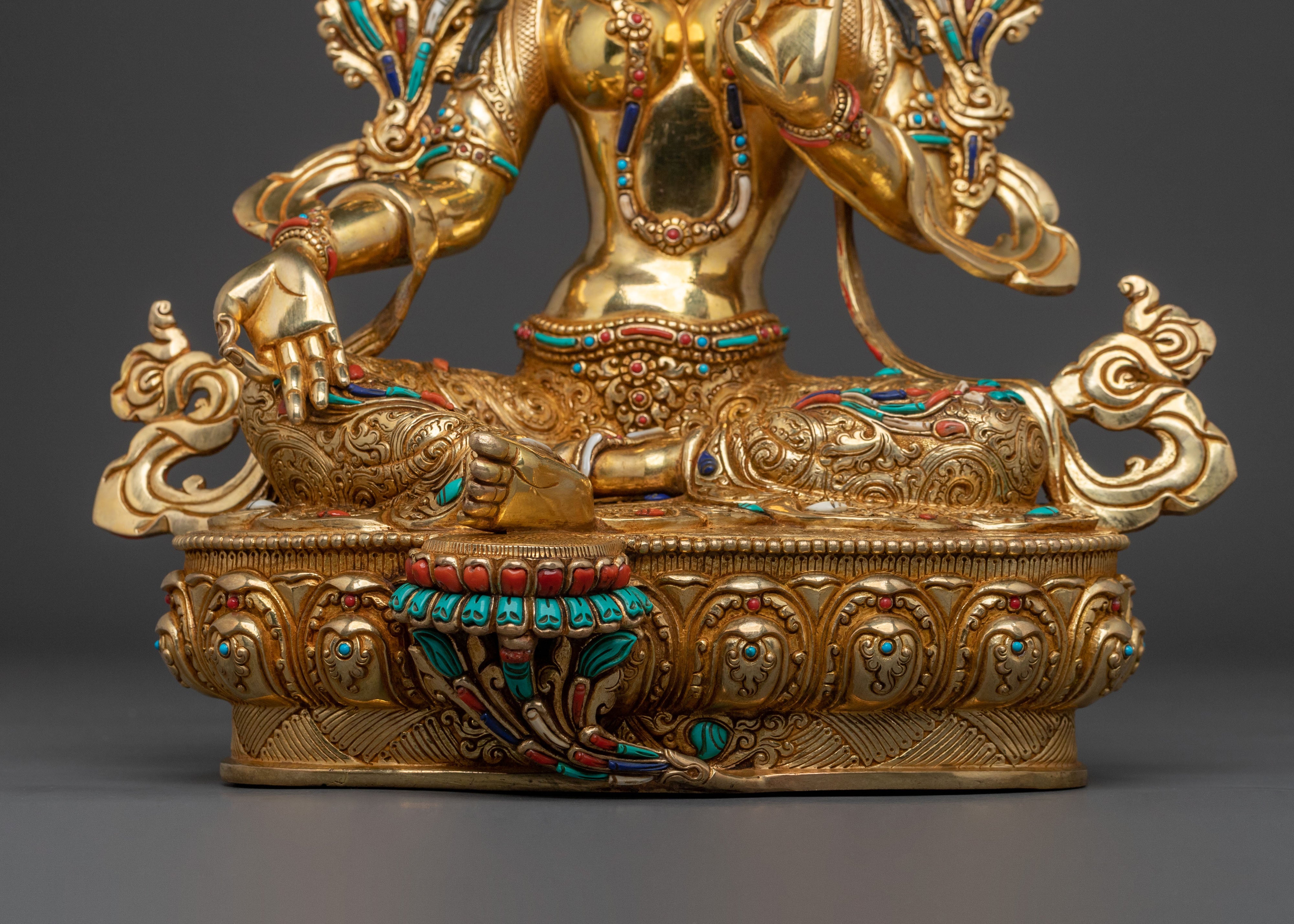 Goddess Green Tara Statue | Mother Figurine