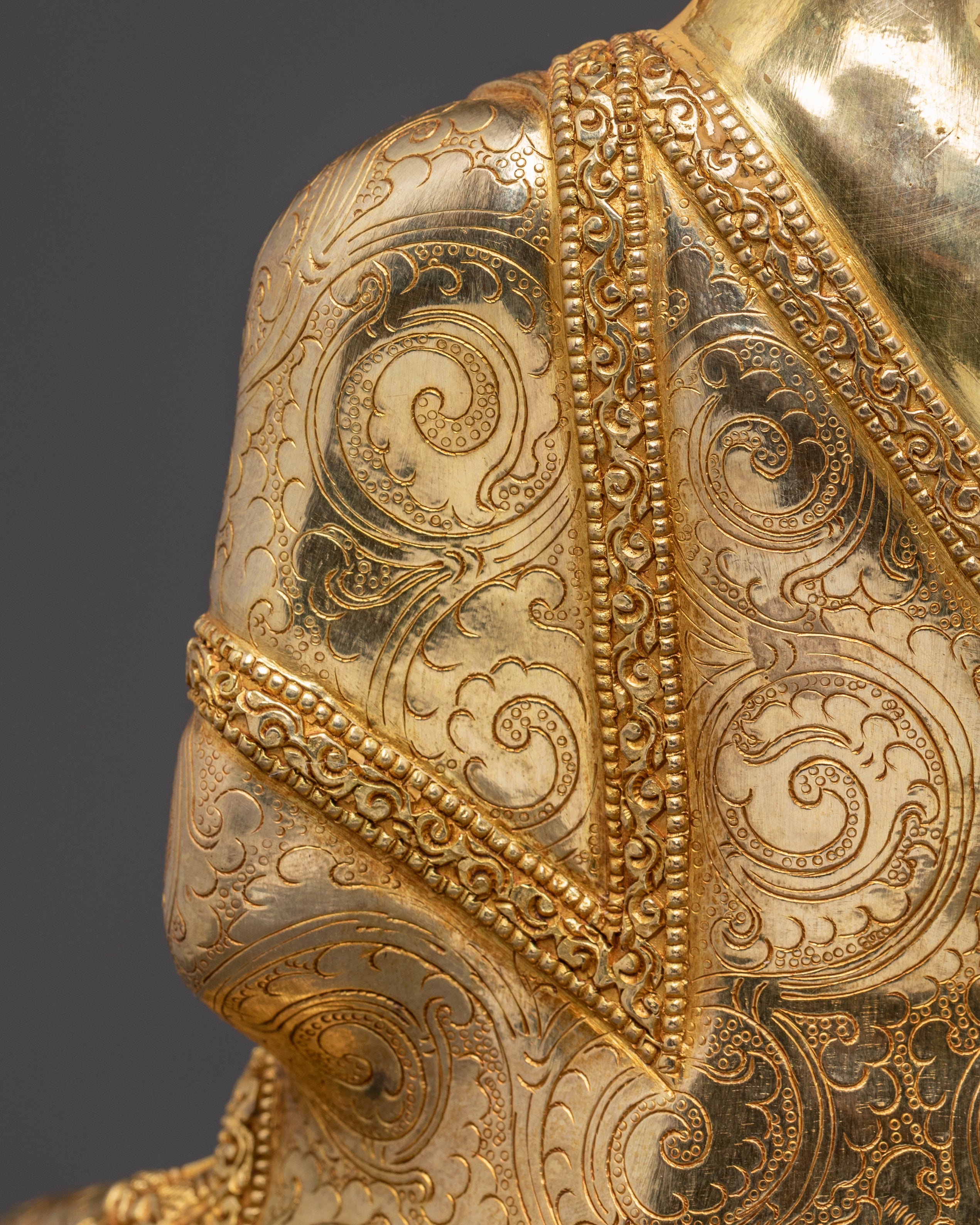 Handmade Amitabha Golden Statue: The Great 48 Vows