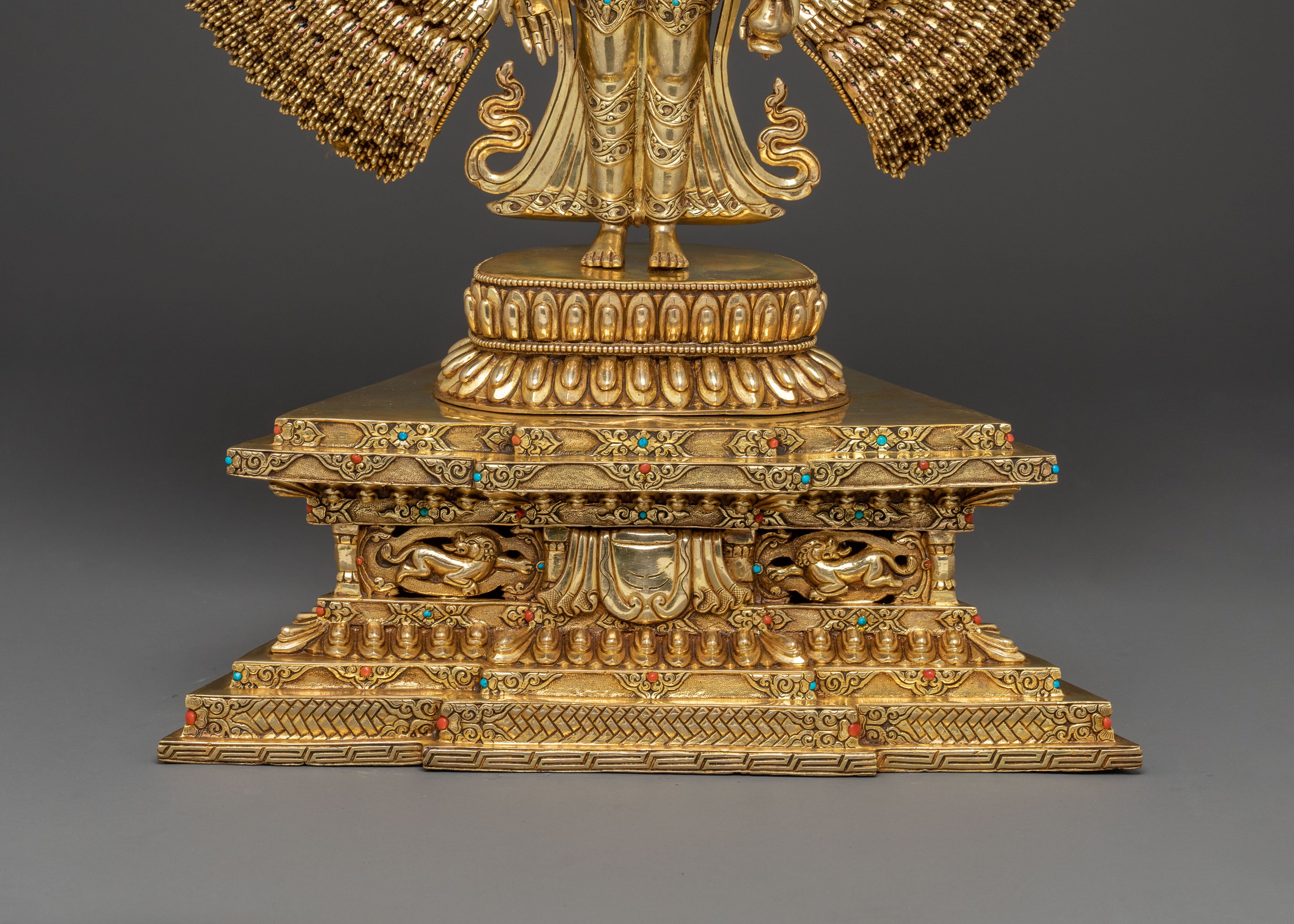 Thousand Armed Chenrezig Copper Sculpture | Compassionate Bodhisattva