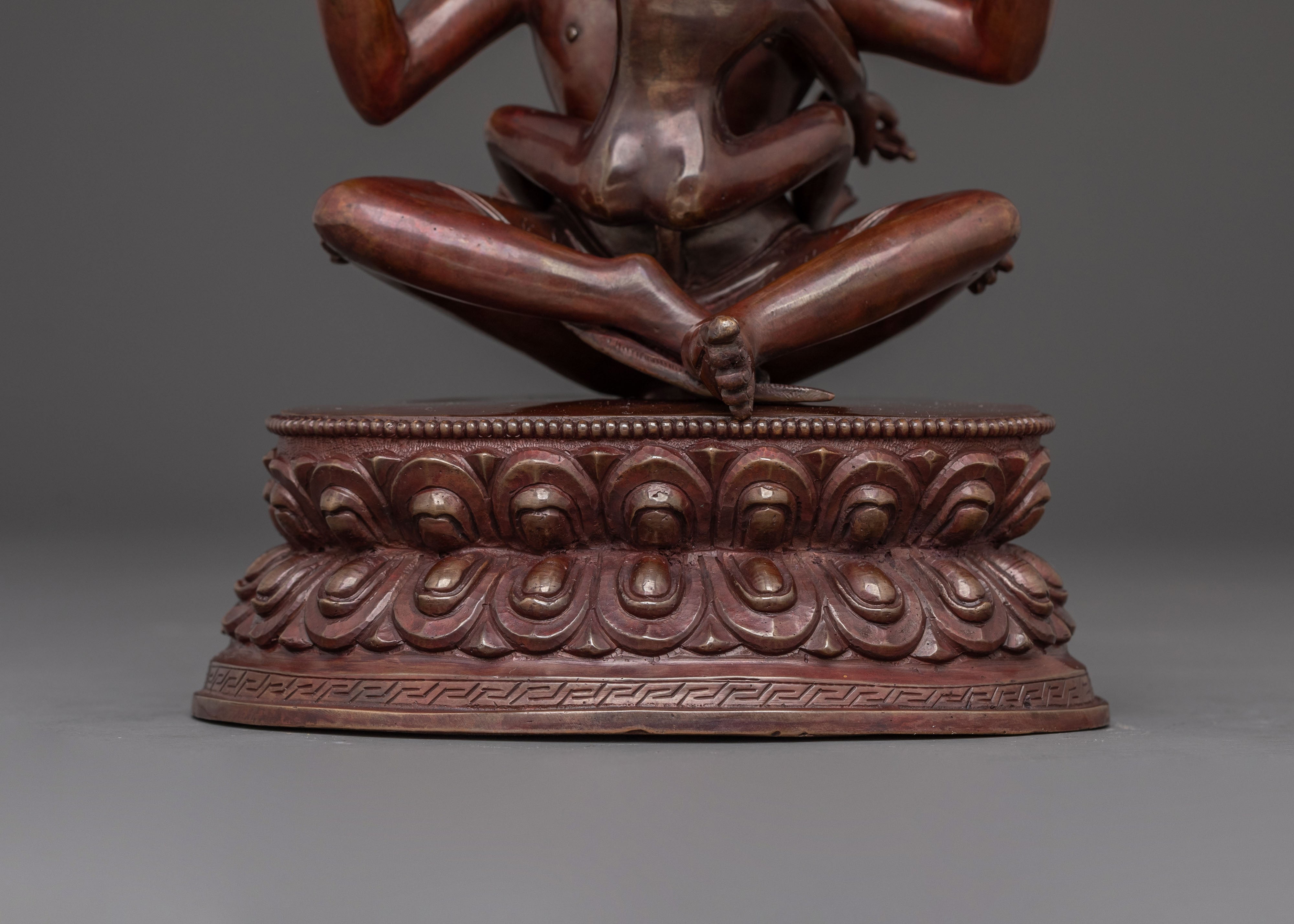 Ghantapa Statue - Oxidized Copper Art
