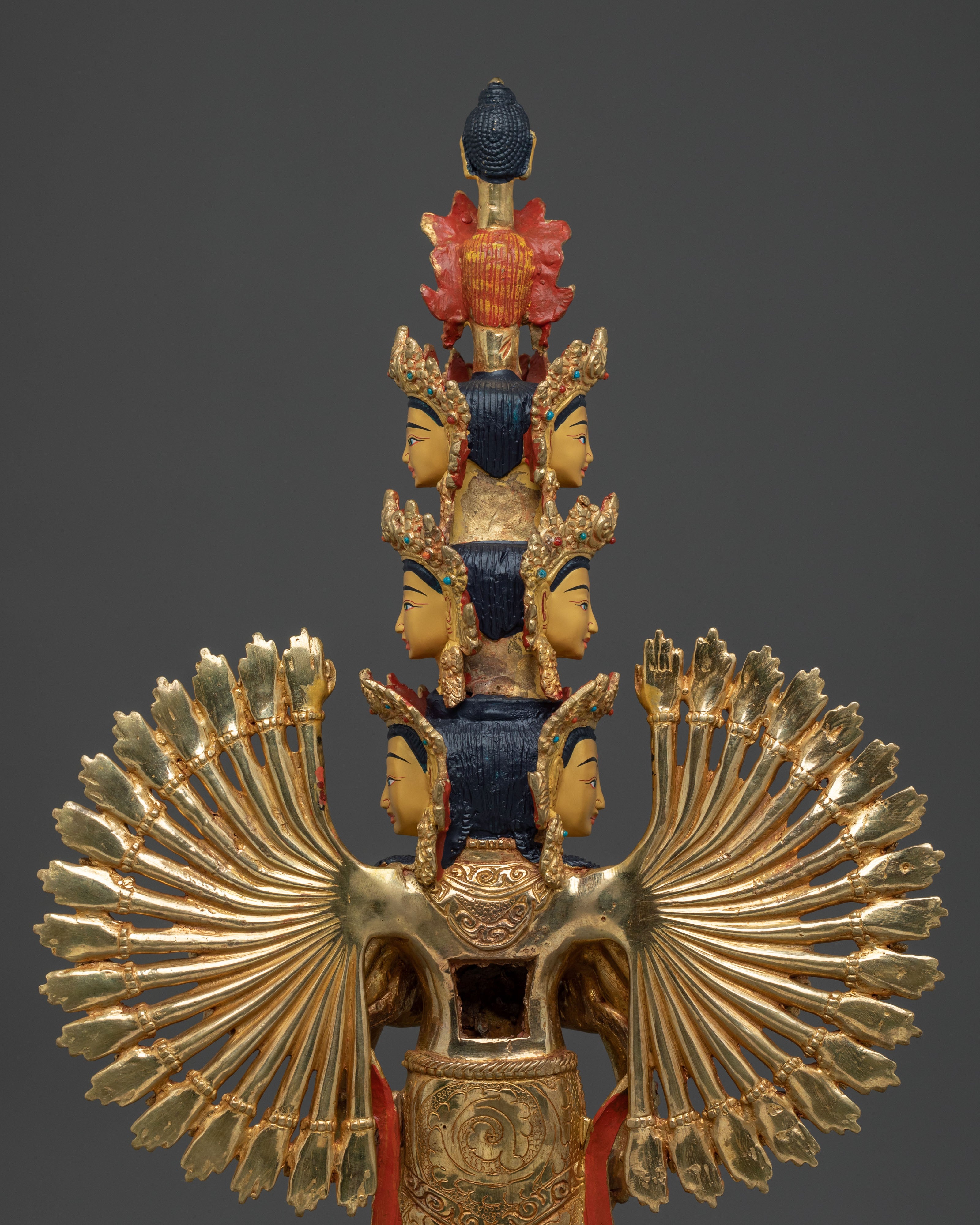 Sacred 1000 Armed Chenrezig Sculpture | Bodhisattva of Compassion