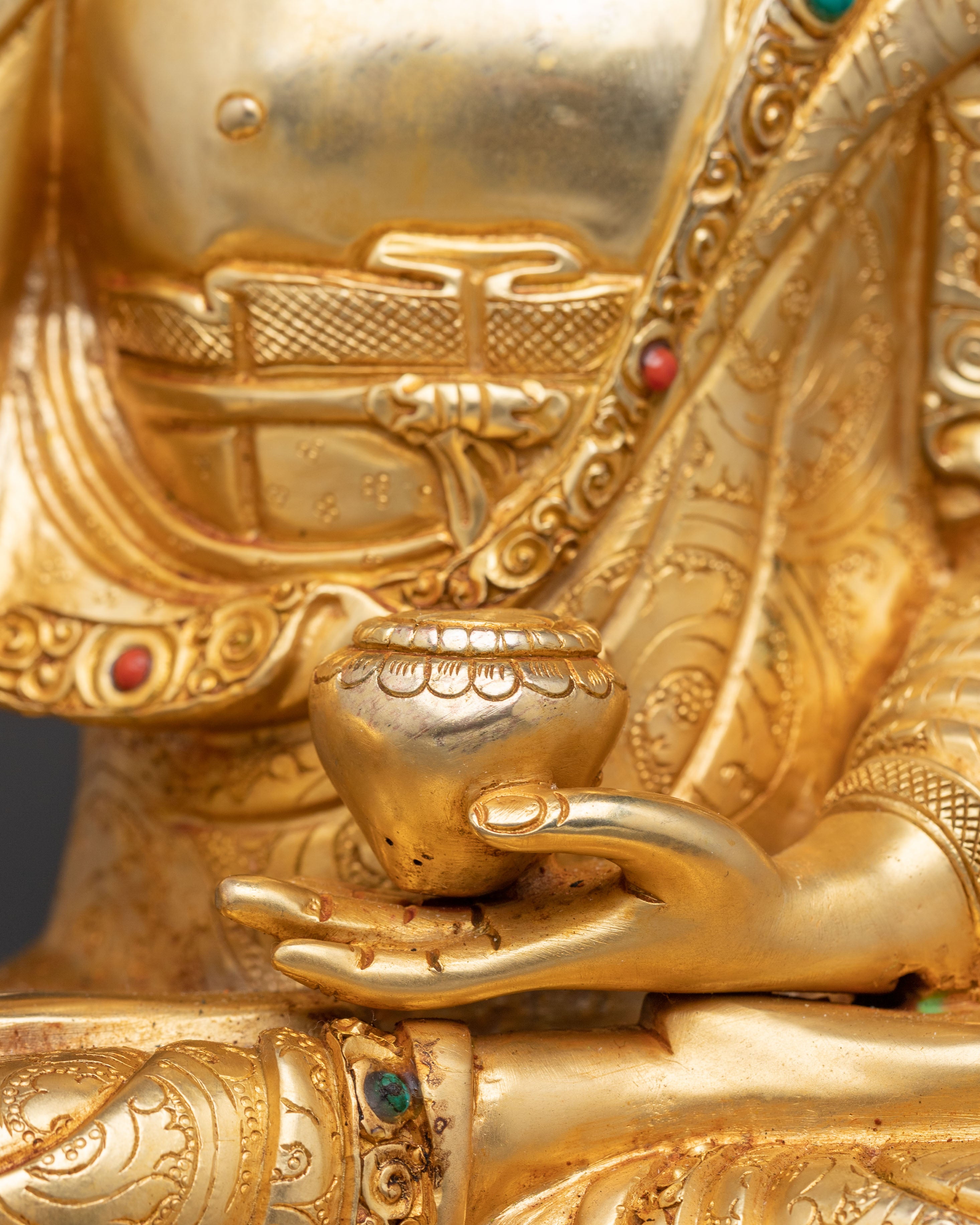 Buddha Shakyamuni Handmade Copper Statue