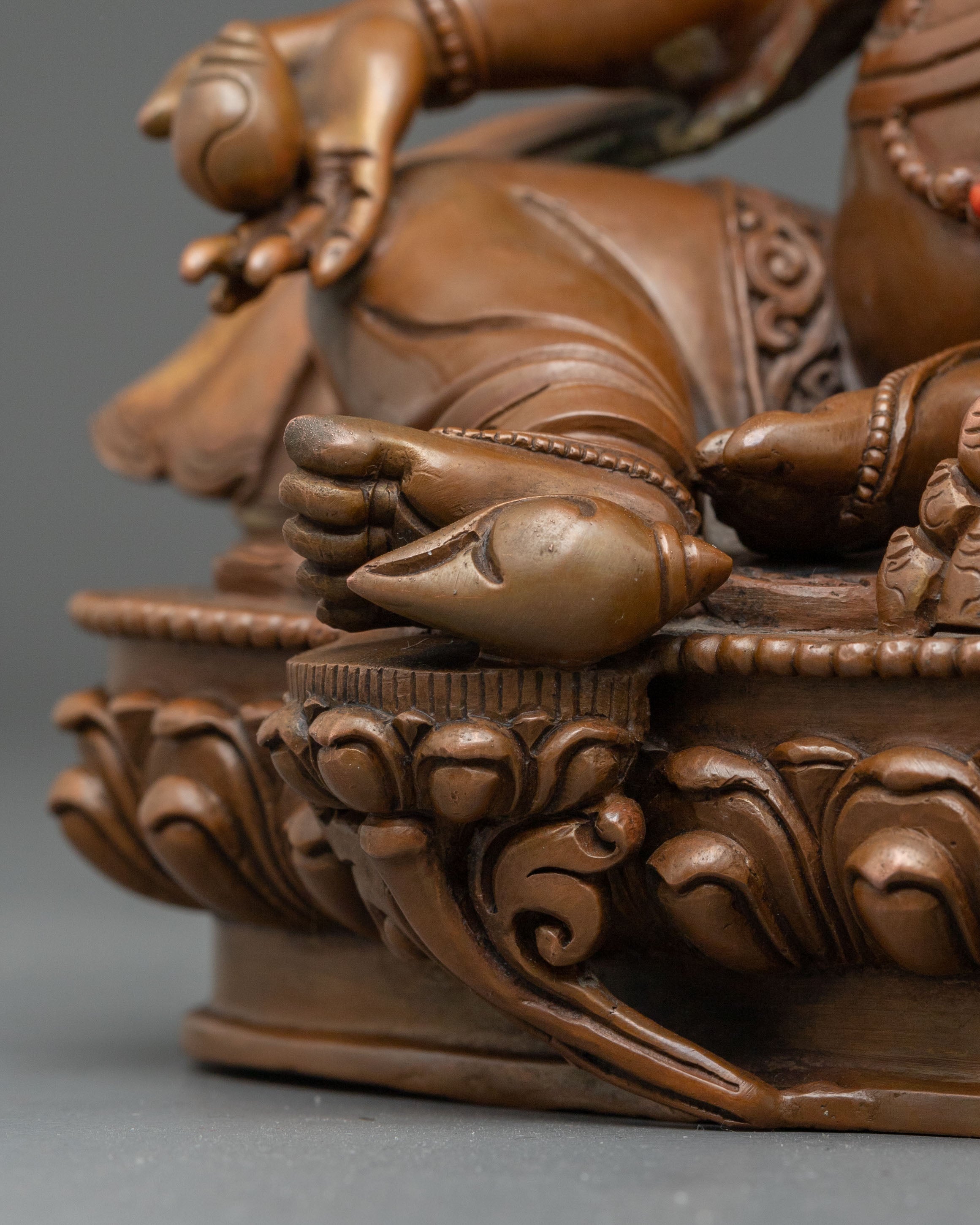 Dzambhala Handmade Sculpture: Deity of Wealth and Prosperity
