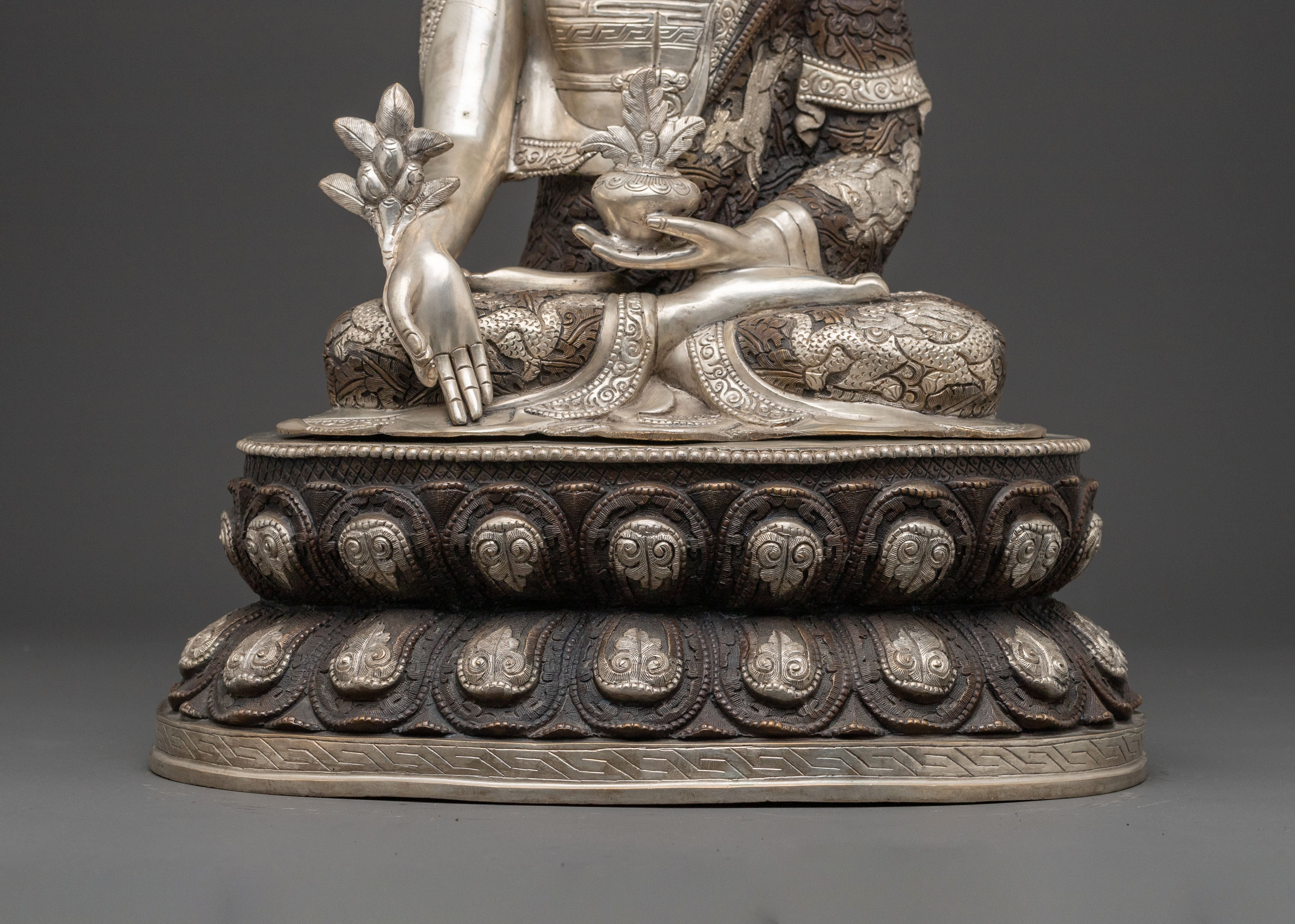 Medicine Buddha: Handcrafted Healing Sculpture
